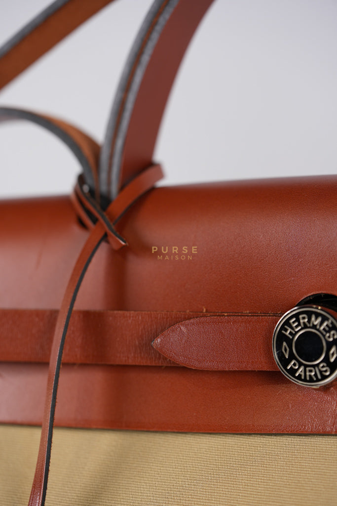 Herbag 31 Trench Canvas and Palladium Hardware Stamp A (2017) | Purse Maison Luxury Bags Shop