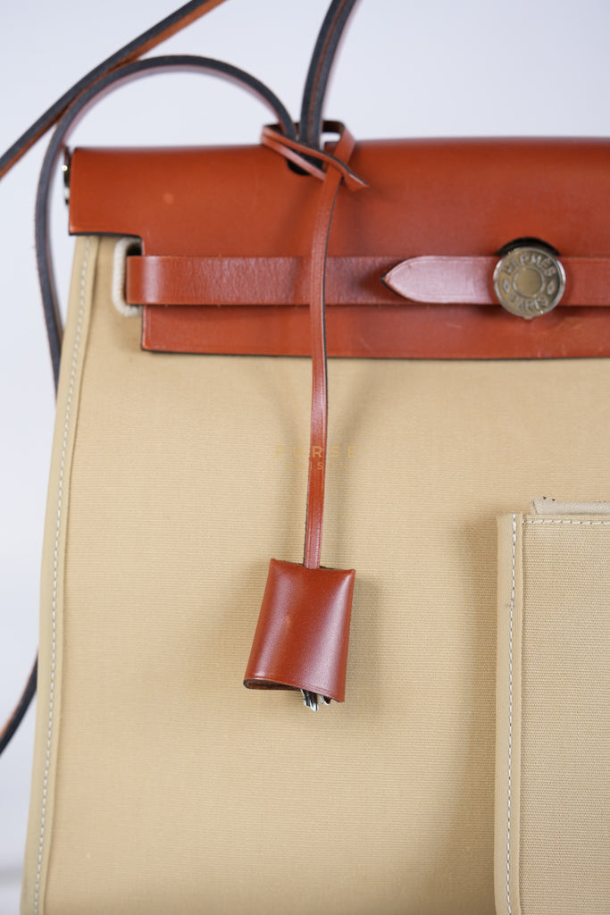 Herbag 31 Trench Canvas and Palladium Hardware Stamp A (2017) | Purse Maison Luxury Bags Shop