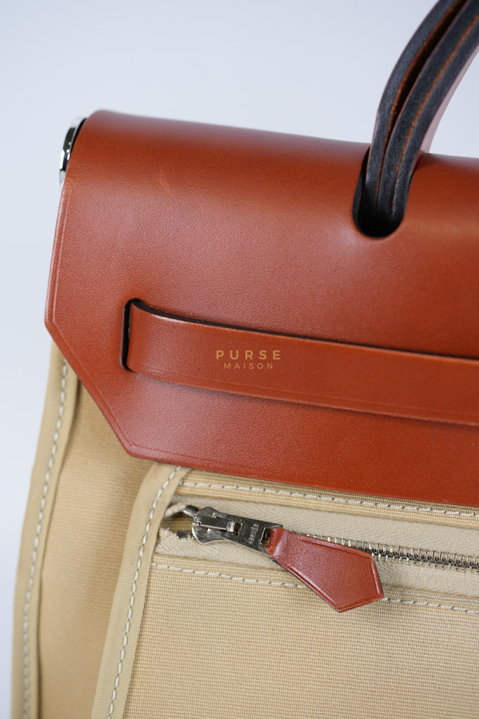 Herbag 31 Trench Canvas and Palladium Hardware Stamp A (2017) | Purse Maison Luxury Bags Shop