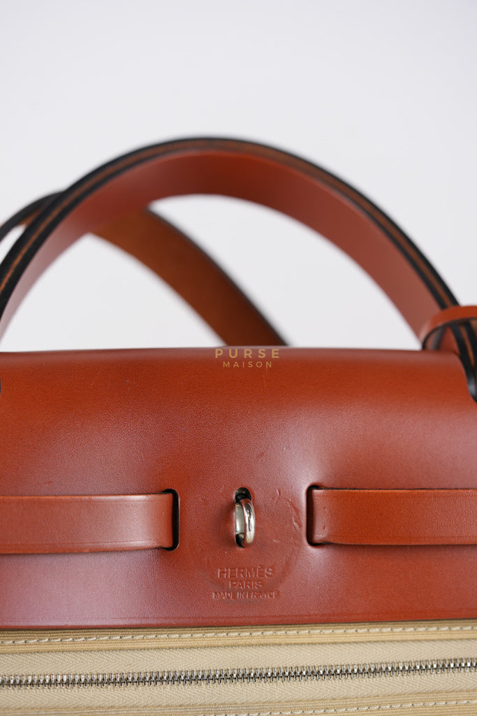 Herbag 31 Trench Canvas and Palladium Hardware Stamp A (2017) | Purse Maison Luxury Bags Shop