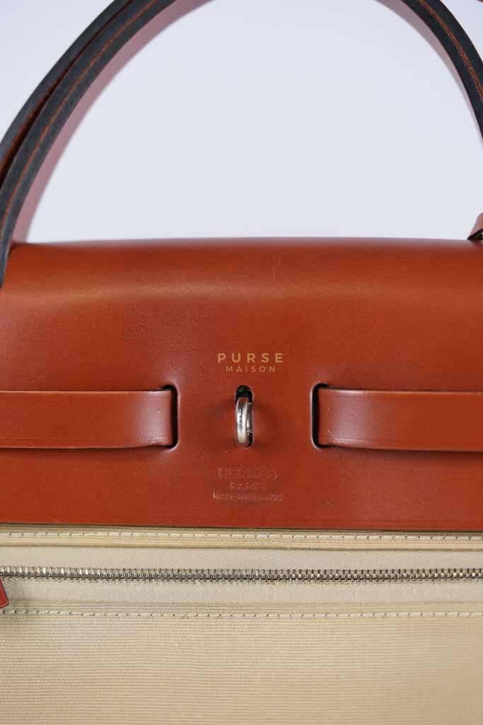 Herbag 31 Trench Canvas and Palladium Hardware Stamp A (2017) | Purse Maison Luxury Bags Shop