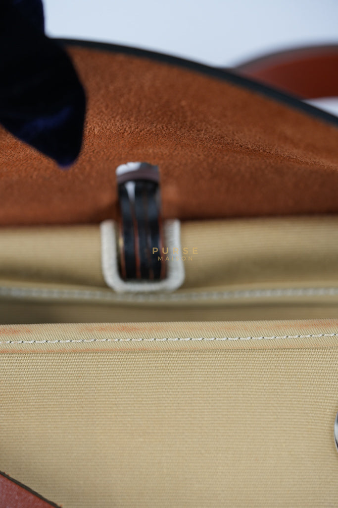 Herbag 31 Trench Canvas and Palladium Hardware Stamp A (2017) | Purse Maison Luxury Bags Shop