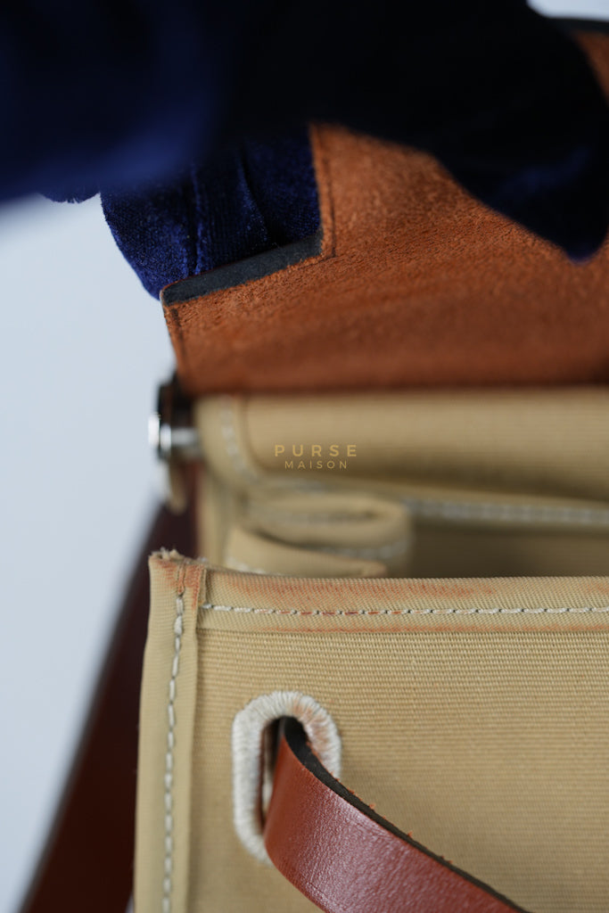 Herbag 31 Trench Canvas and Palladium Hardware Stamp A (2017) | Purse Maison Luxury Bags Shop