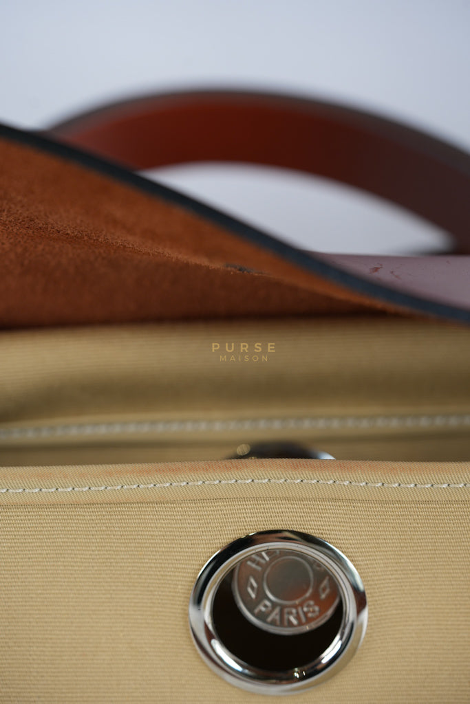 Herbag 31 Trench Canvas and Palladium Hardware Stamp A (2017) | Purse Maison Luxury Bags Shop