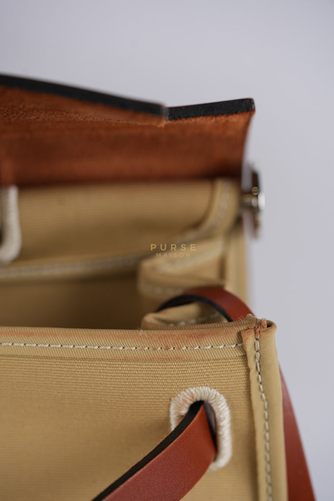 Herbag 31 Trench Canvas and Palladium Hardware Stamp A (2017) | Purse Maison Luxury Bags Shop