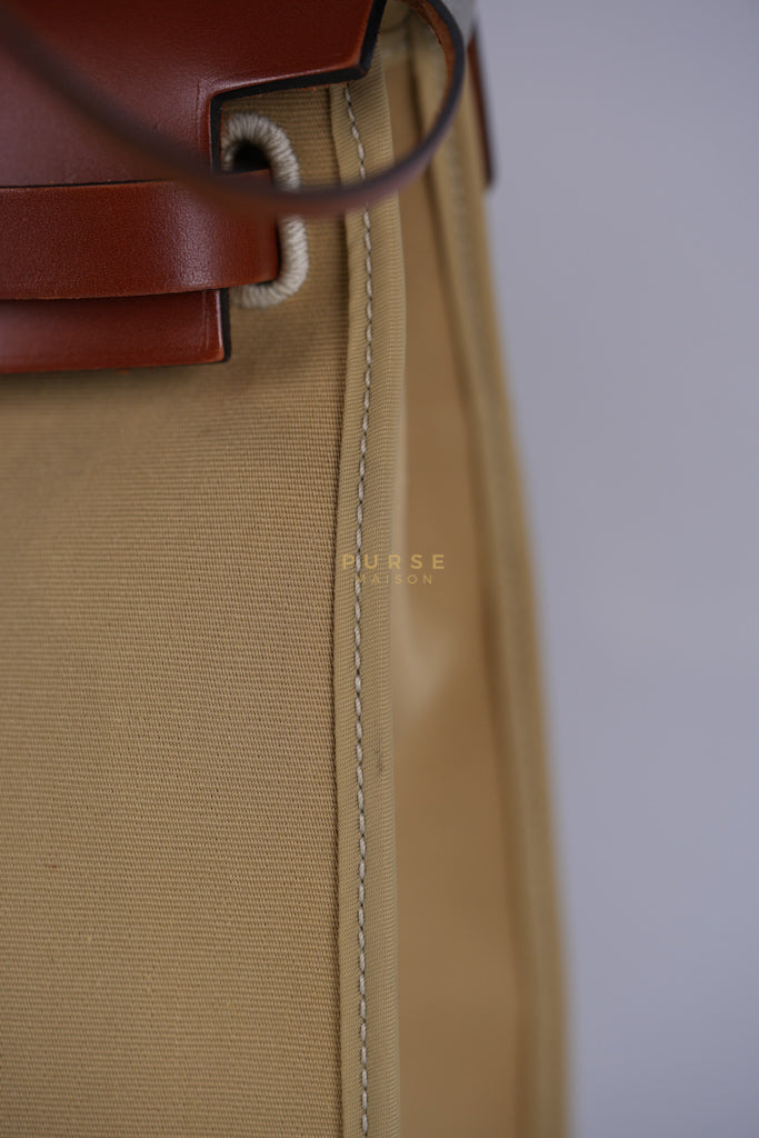 Herbag 31 Trench Canvas and Palladium Hardware Stamp A (2017) | Purse Maison Luxury Bags Shop