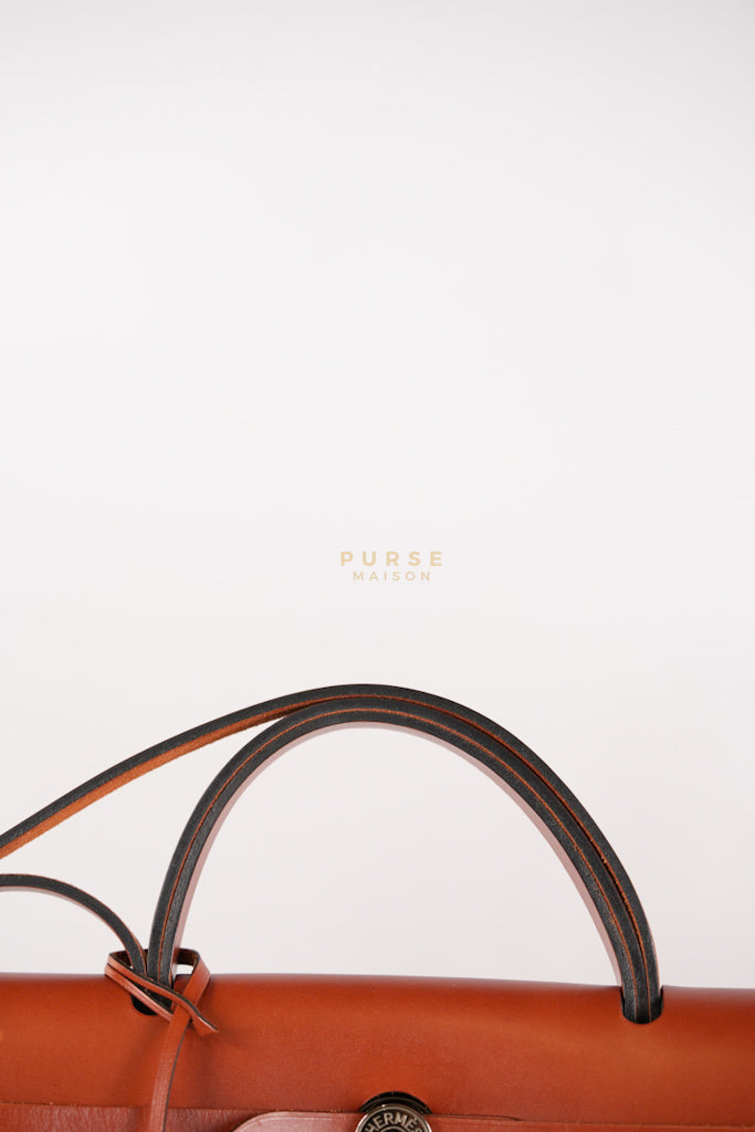 Herbag 31 Trench Canvas and Palladium Hardware Stamp A (2017) | Purse Maison Luxury Bags Shop