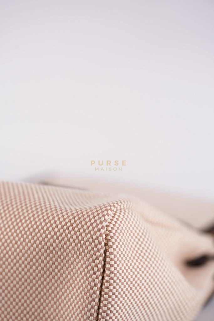 Herbag 31 Zip in Ebene/Ecru/Beige Vache Hunter Criss Viking and Gold Hardware Stamp B (2023) | Purse Maison Luxury Bags Shop