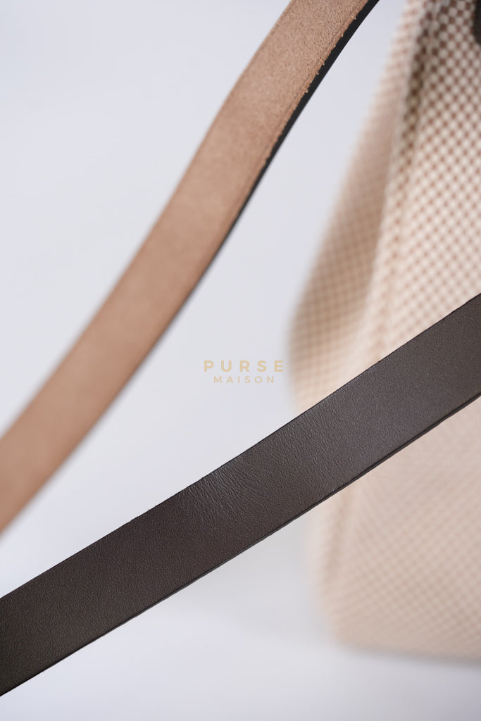 Herbag 31 Zip in Ebene/Ecru/Beige Vache Hunter Criss Viking and Gold Hardware Stamp B (2023) | Purse Maison Luxury Bags Shop