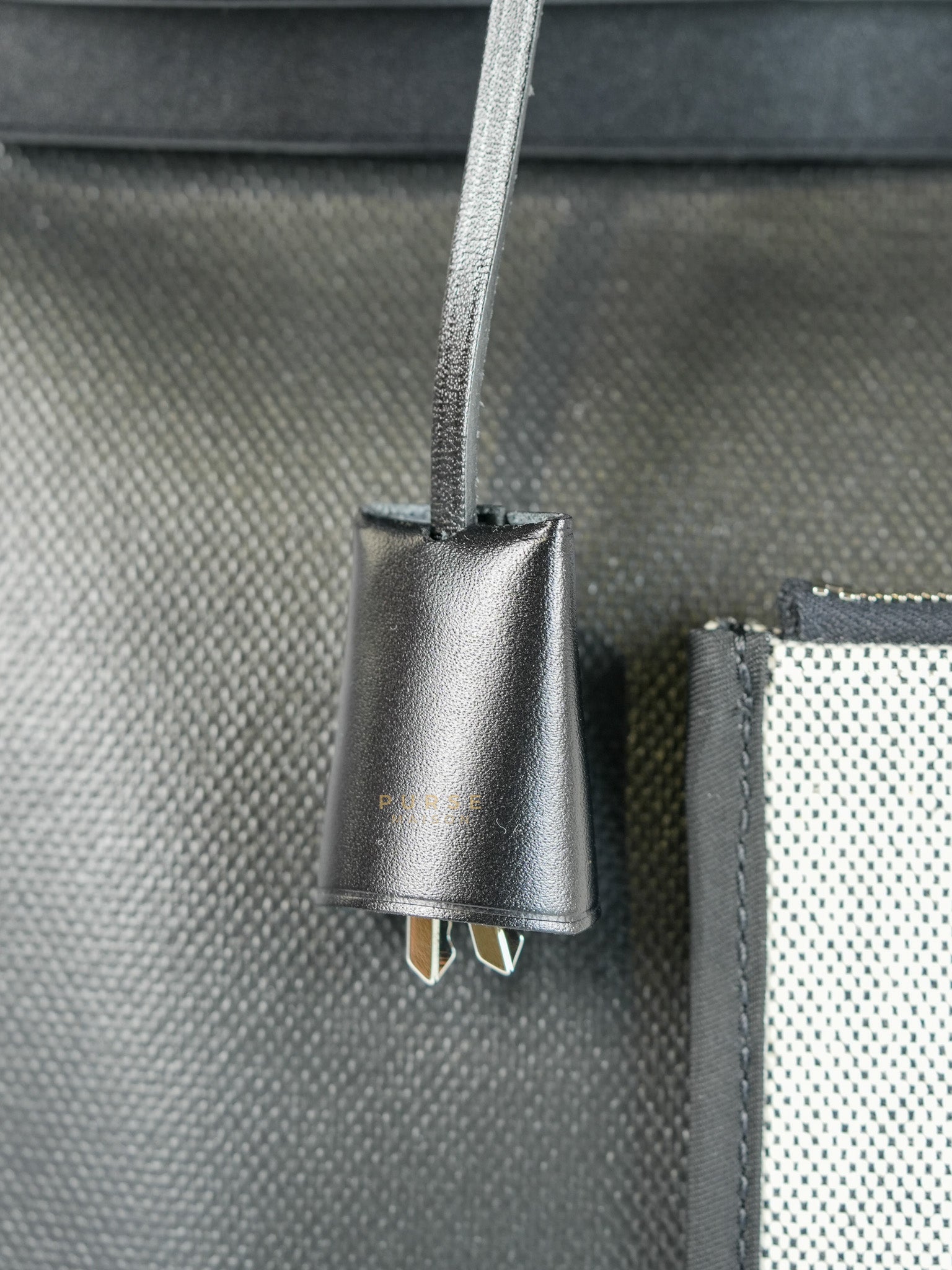 Herbag Zip 31 Black Ecru in Palladium Hardware Stamp W (2024) | Purse Maison Luxury Bags Shop