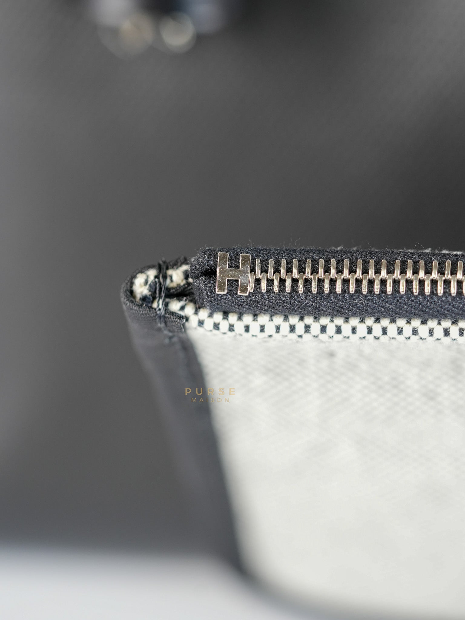 Herbag Zip 31 Black Ecru in Palladium Hardware Stamp W (2024) | Purse Maison Luxury Bags Shop