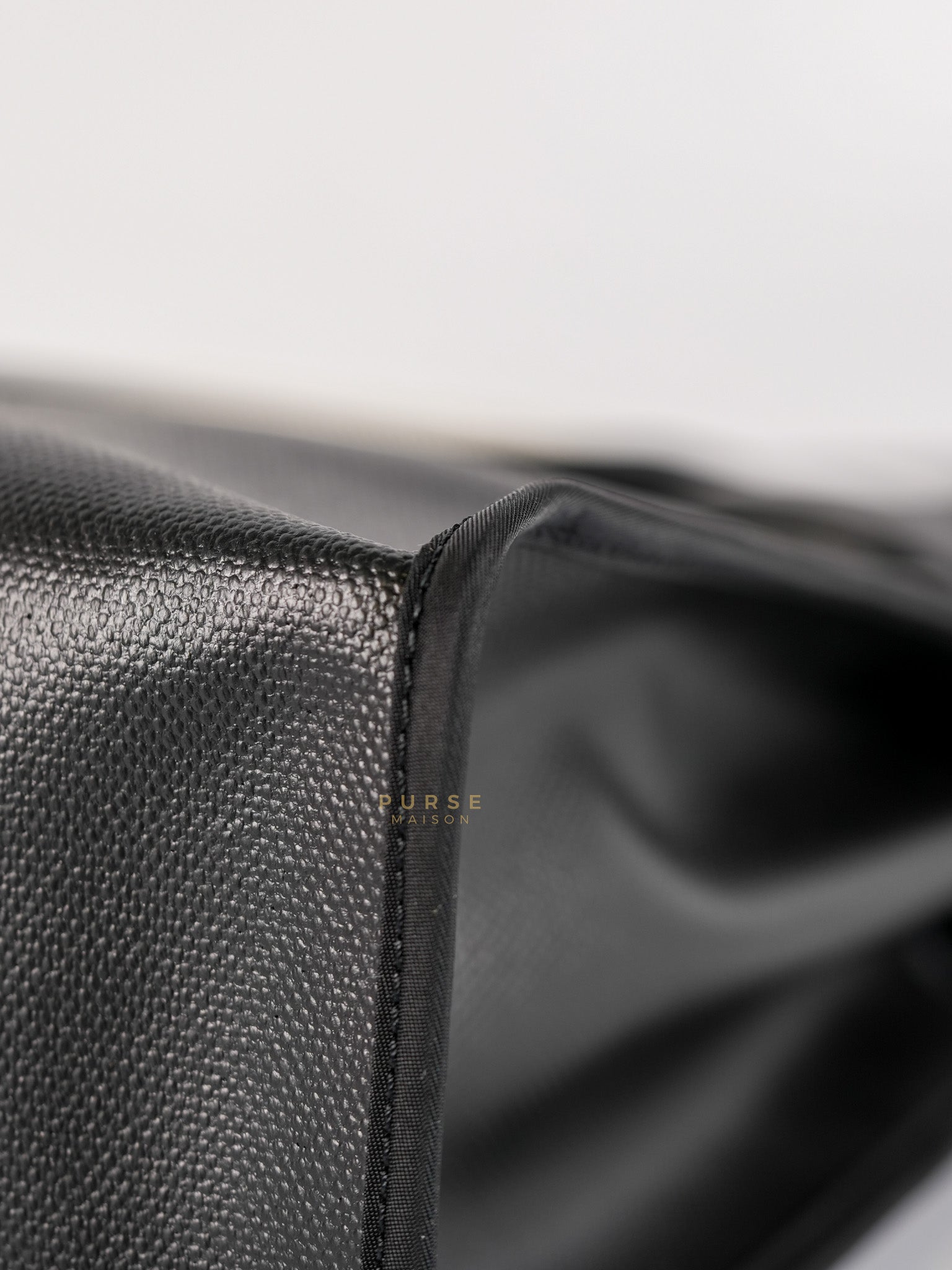 Herbag Zip 31 Black Ecru in Palladium Hardware Stamp W (2024) | Purse Maison Luxury Bags Shop