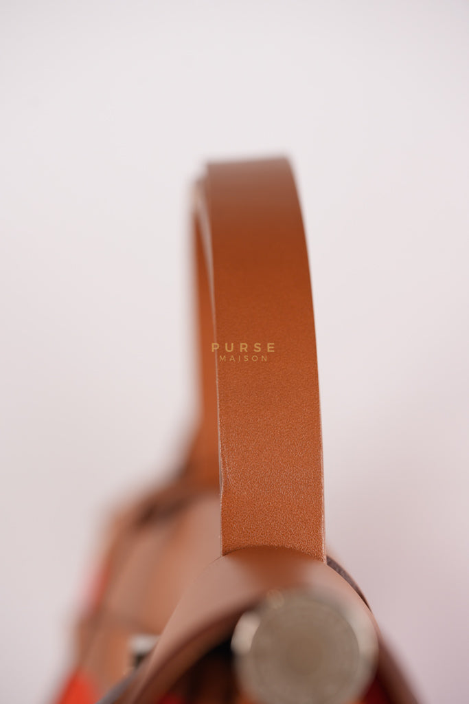 Herbag Zip 31 Capucine Toile H Berline Vache Fauve Hunter Naturel Palladium Hardware Stamp B (2023) | Purse Maison Luxury Bags Shop