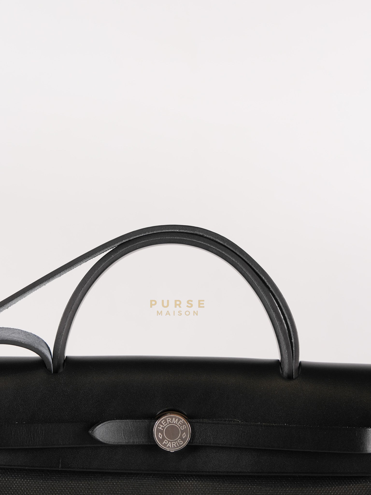 Herbag Zip 31 in Black Berline Leather Palladium Hardware Stamp W (2024) | Purse Maison Luxury Bags Shop