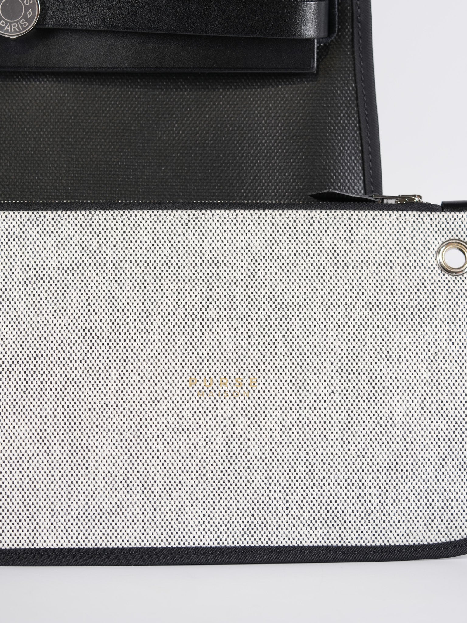 Herbag Zip 31 in Black Berline Leather Palladium Hardware Stamp W (2024) | Purse Maison Luxury Bags Shop