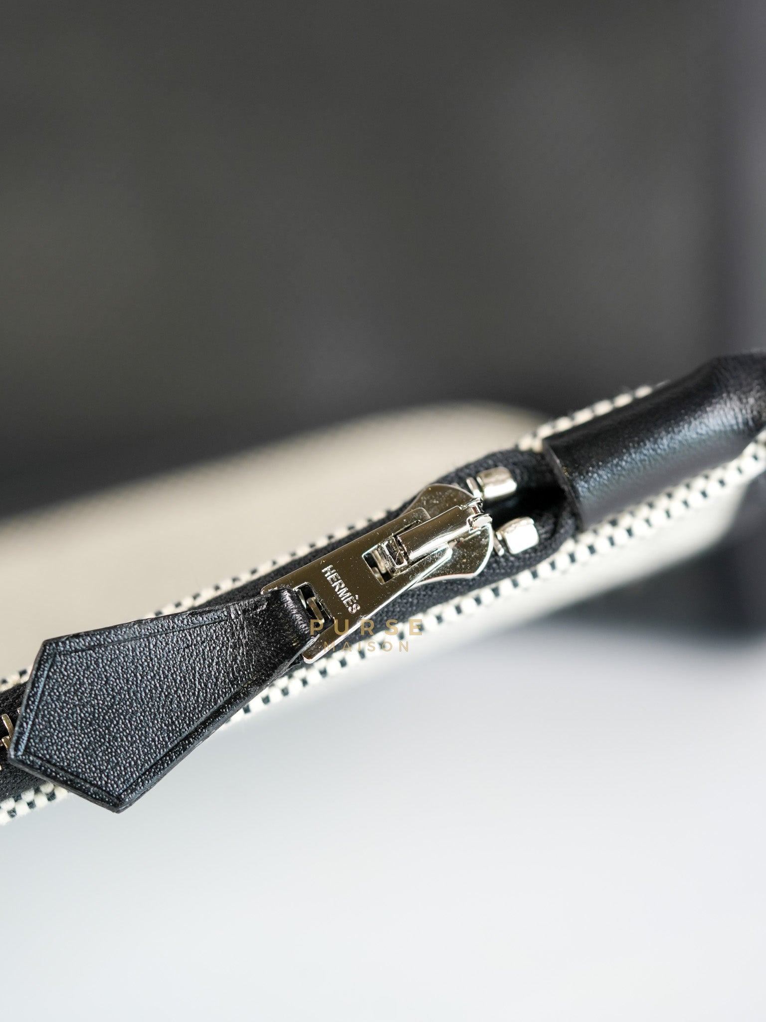 Herbag Zip 31 in Black Berline Leather Palladium Hardware Stamp W (2024) | Purse Maison Luxury Bags Shop