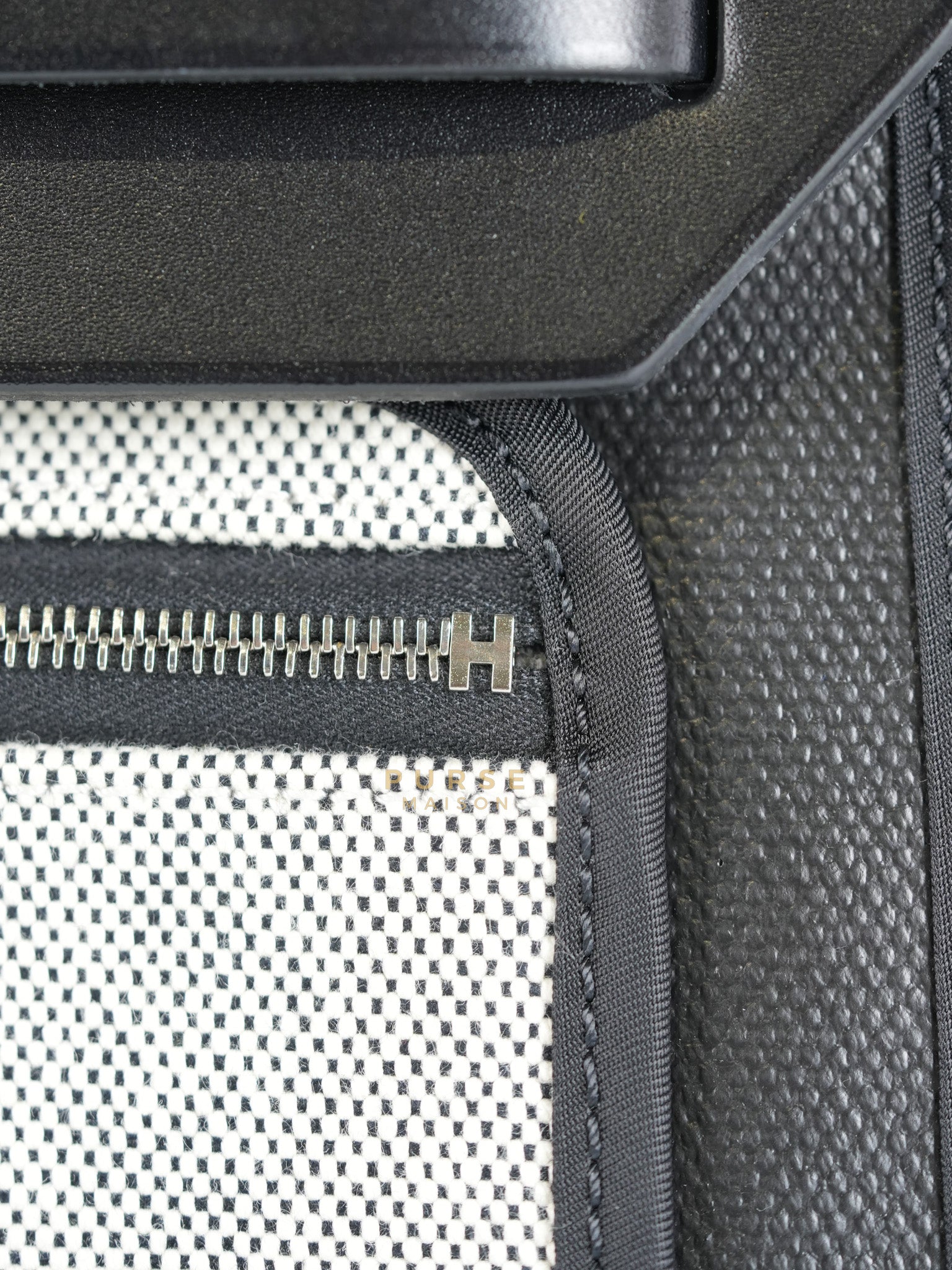 Herbag Zip 31 in Black Berline Leather Palladium Hardware Stamp W (2024) | Purse Maison Luxury Bags Shop