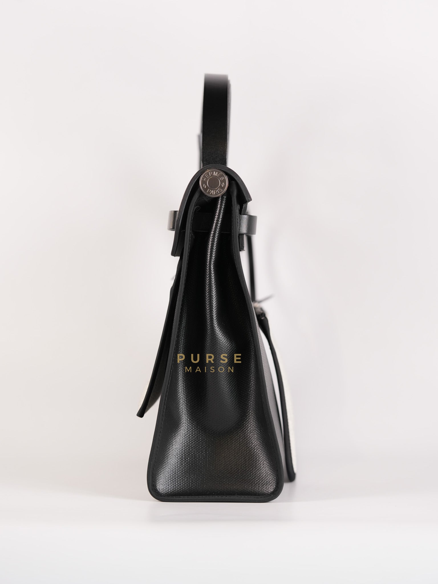 Herbag Zip 31 in Black Berline Leather Palladium Hardware Stamp W (2024) | Purse Maison Luxury Bags Shop