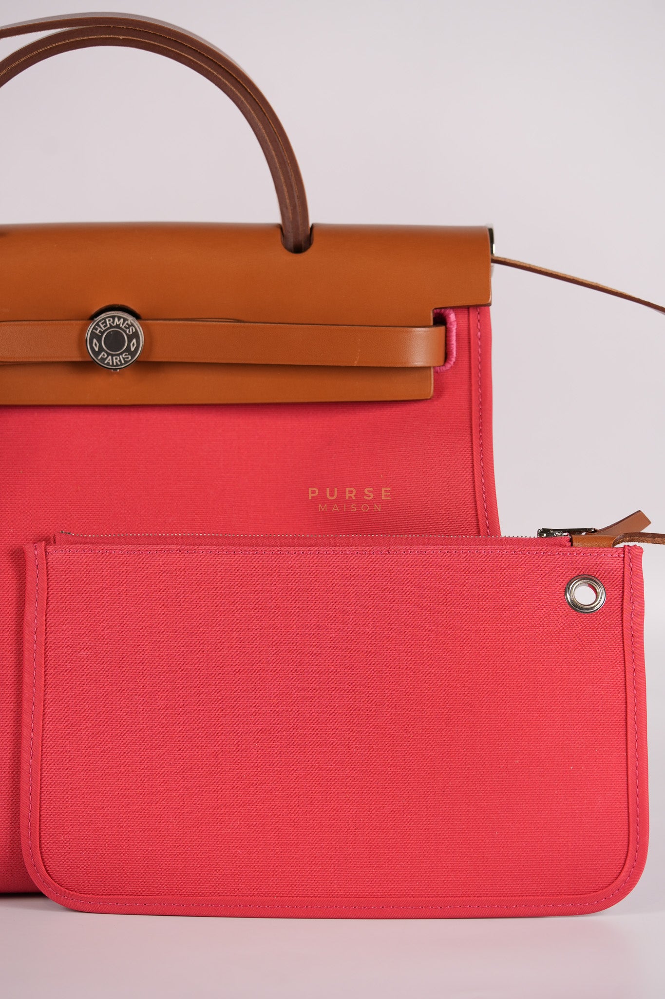 Herbag Zip 31 in Bougainvillea Palladium Hardware Stamp Y (2020) | Purse Maison Luxury Bags Shop