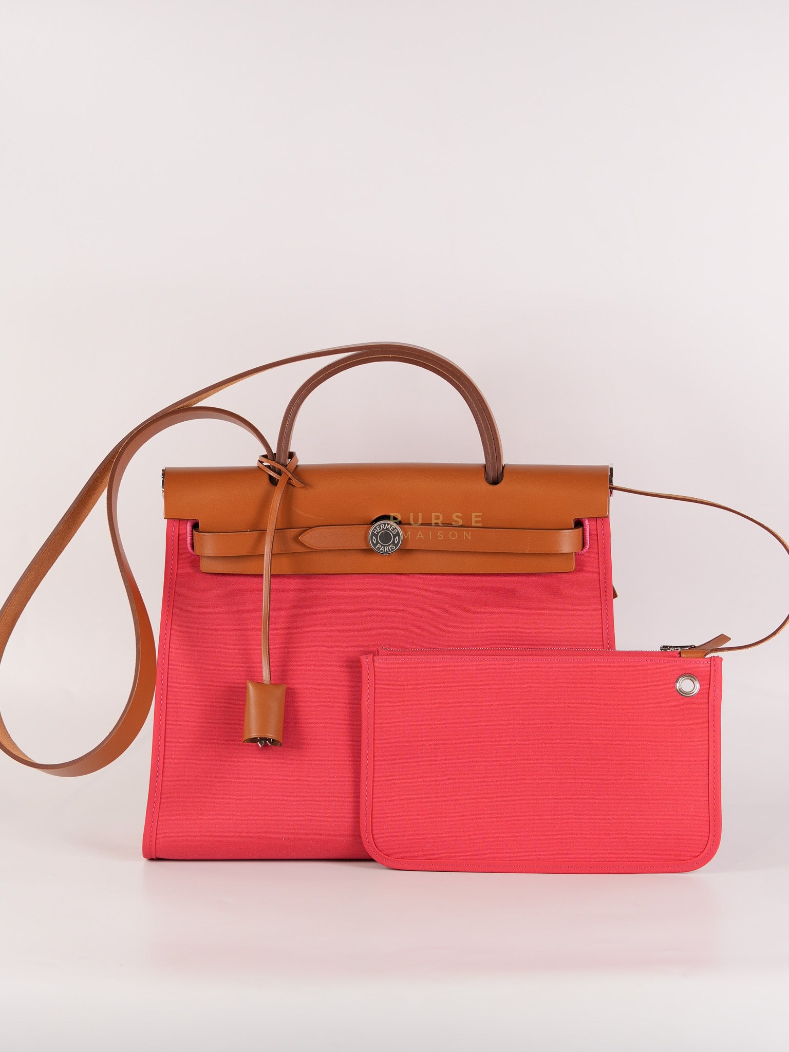 Herbag Zip 31 in Bougainvillea Palladium Hardware Stamp Y (2020) | Purse Maison Luxury Bags Shop