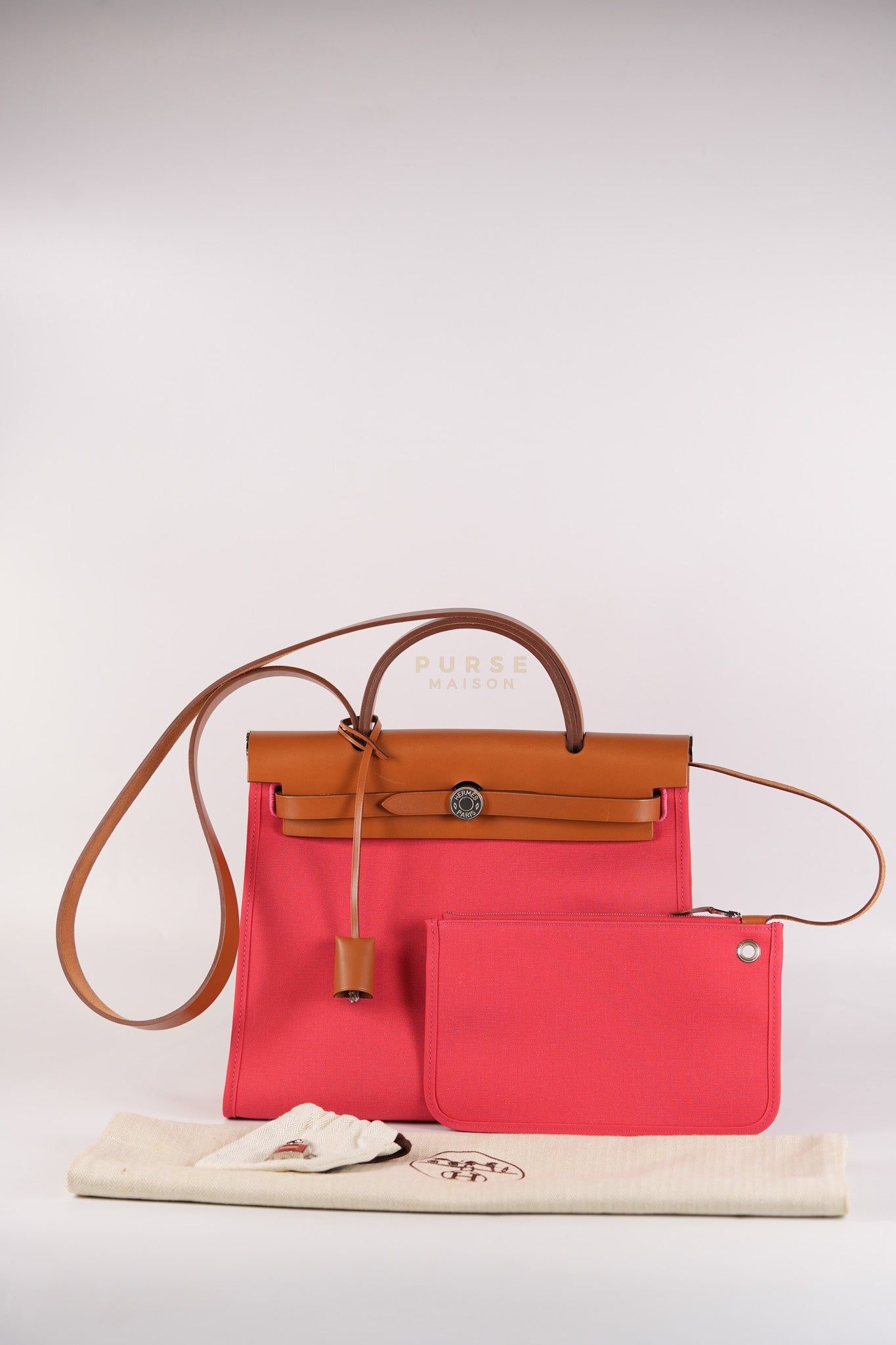 Herbag Zip 31 in Bougainvillea Palladium Hardware Stamp Y (2020) | Purse Maison Luxury Bags Shop