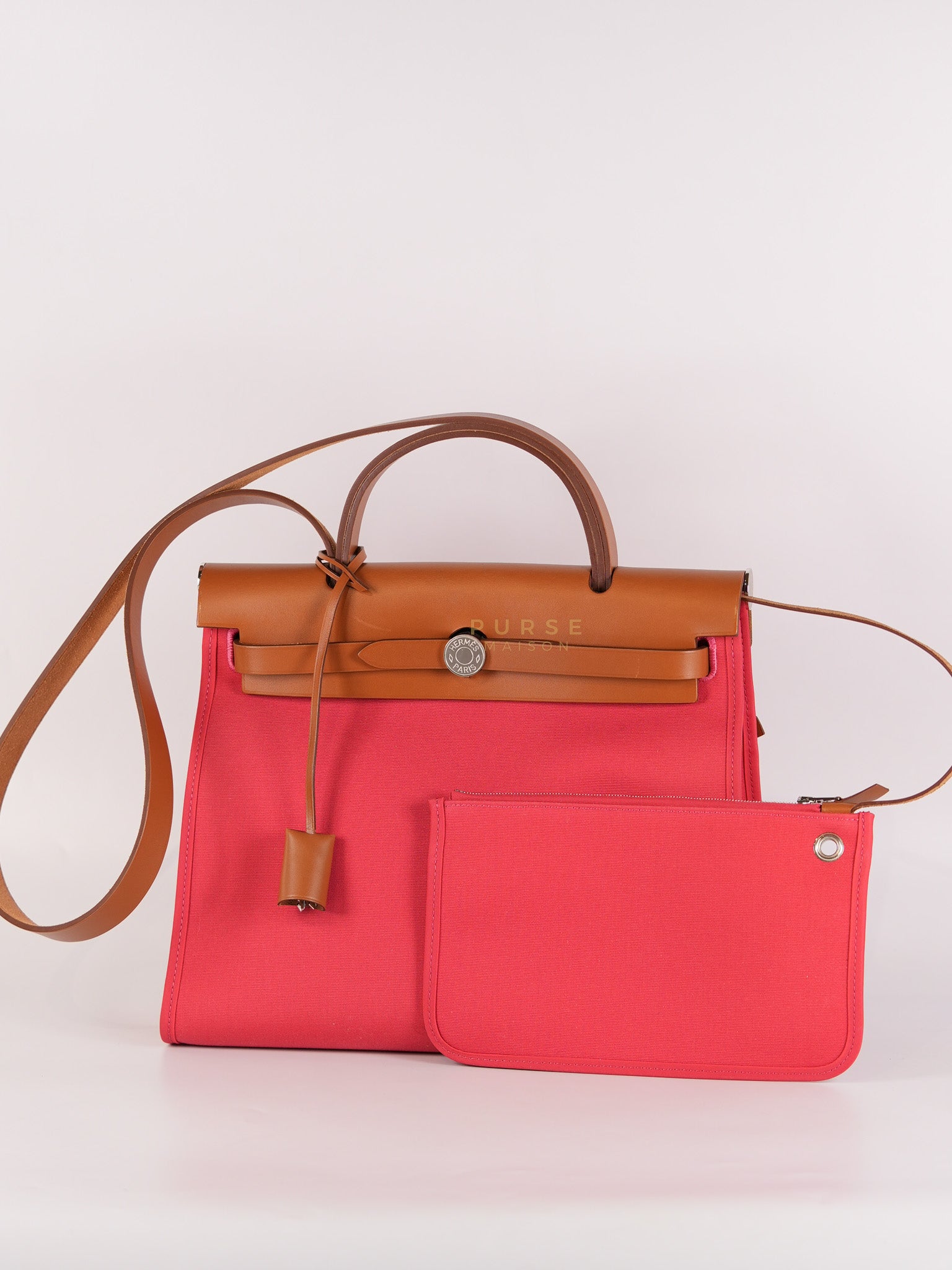 Herbag Zip 31 in Bougainvillea Palladium Hardware Stamp Y (2020) | Purse Maison Luxury Bags Shop