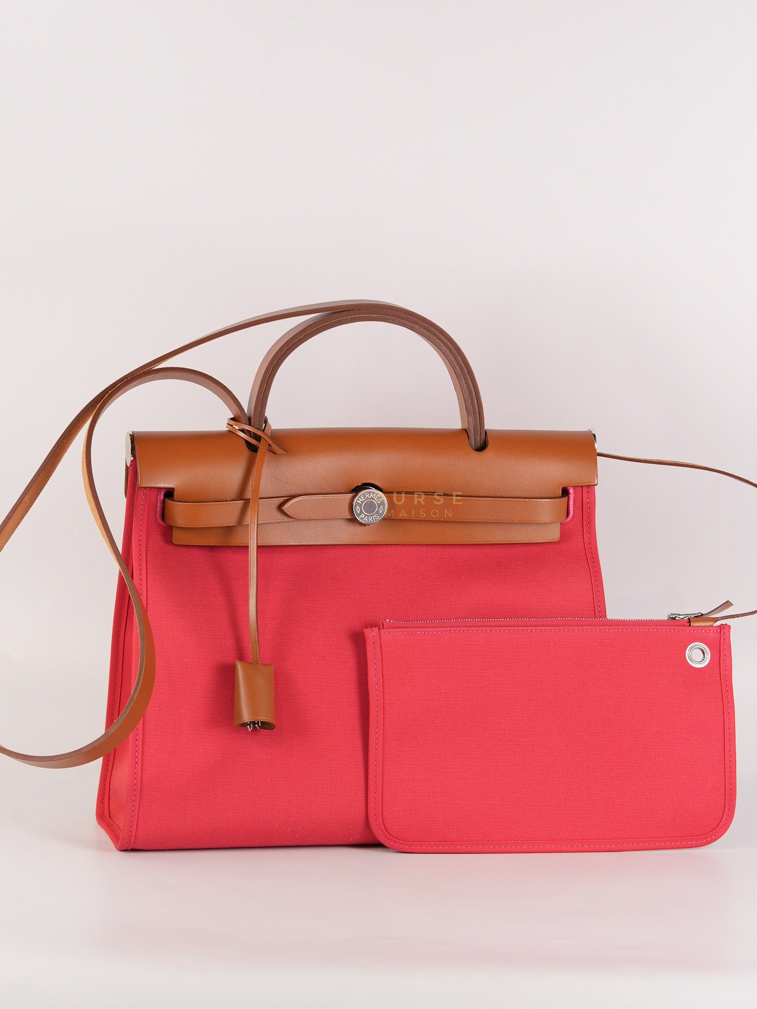 Herbag Zip 31 in Bougainvillea Palladium Hardware Stamp Y (2020) | Purse Maison Luxury Bags Shop
