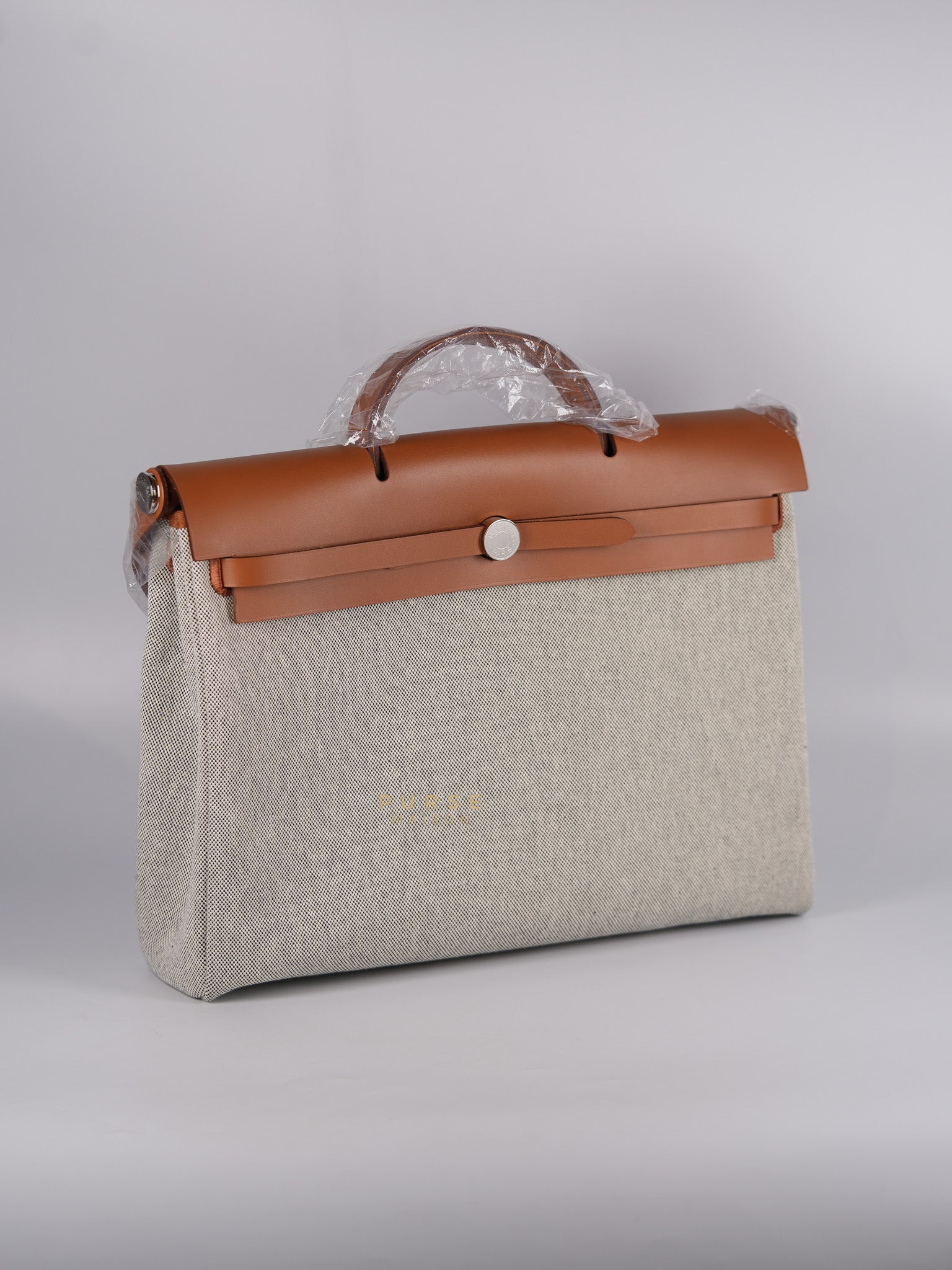 Herbag Zip 39 Beige Palladium Hardware Stamp W(2024) | Purse Maison Luxury Bags Shop