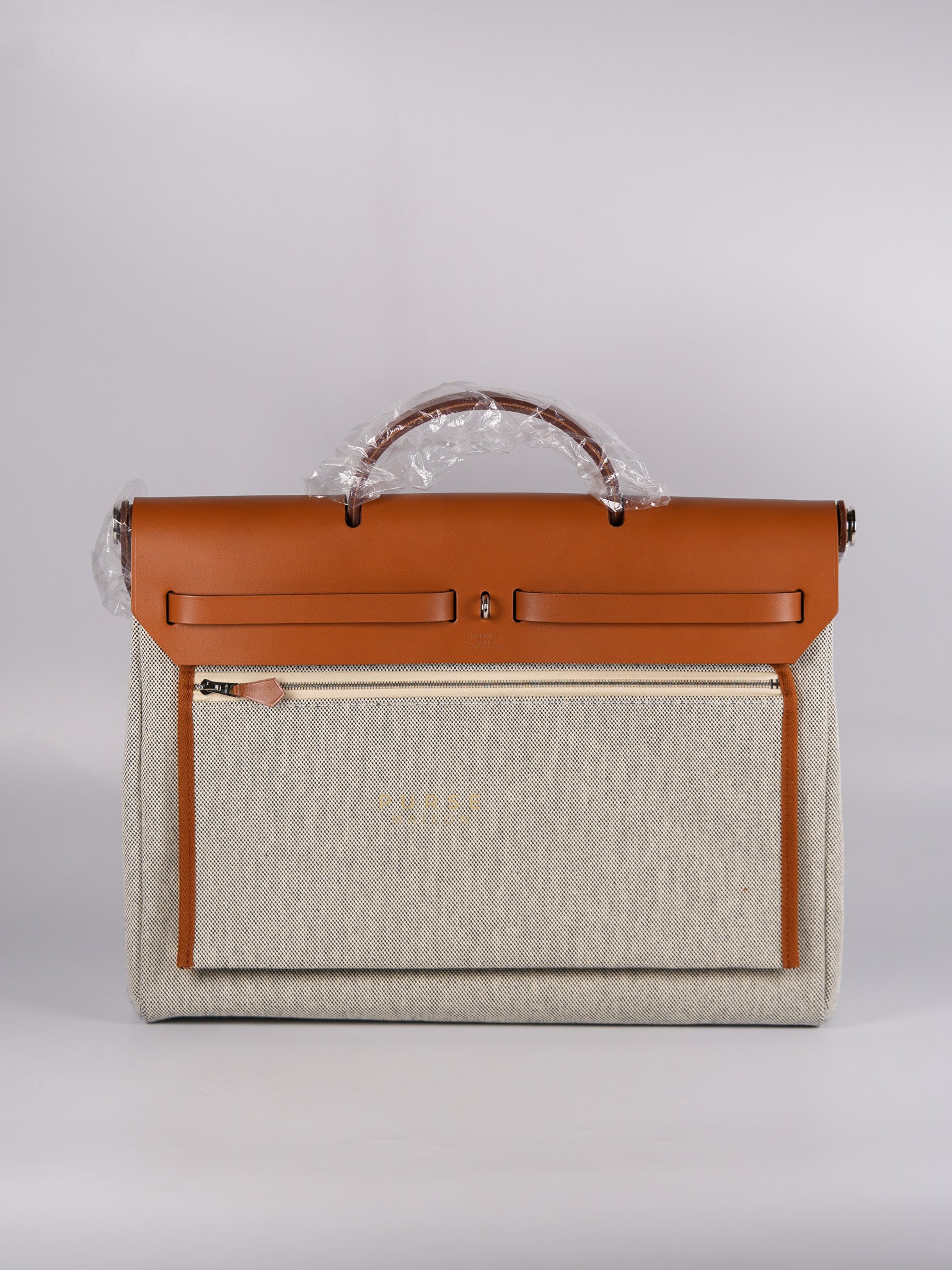 Herbag Zip 39 Beige Palladium Hardware Stamp W(2024) | Purse Maison Luxury Bags Shop