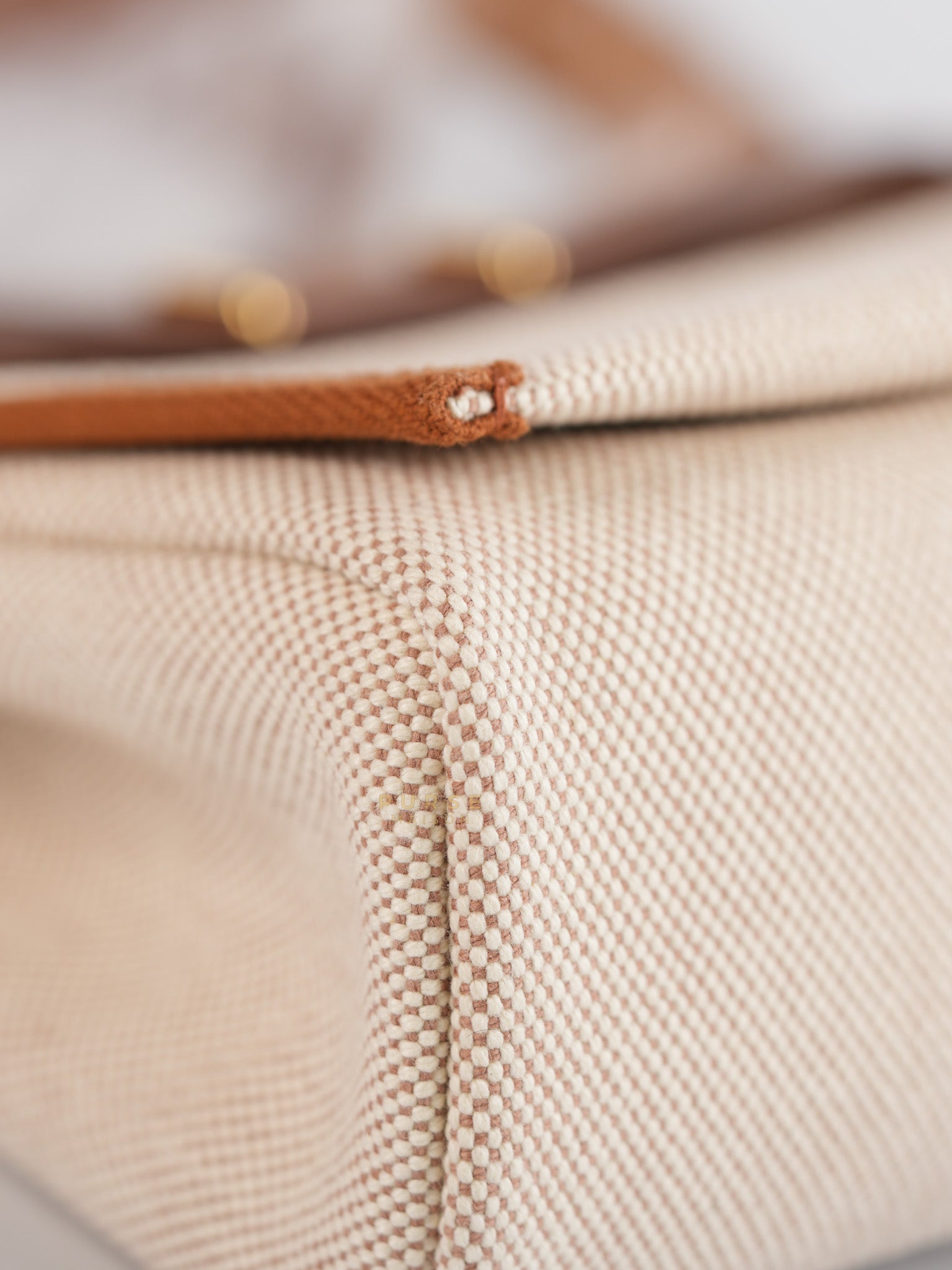 Herbag Zip 39 Beige Palladium Hardware Stamp W(2024) | Purse Maison Luxury Bags Shop