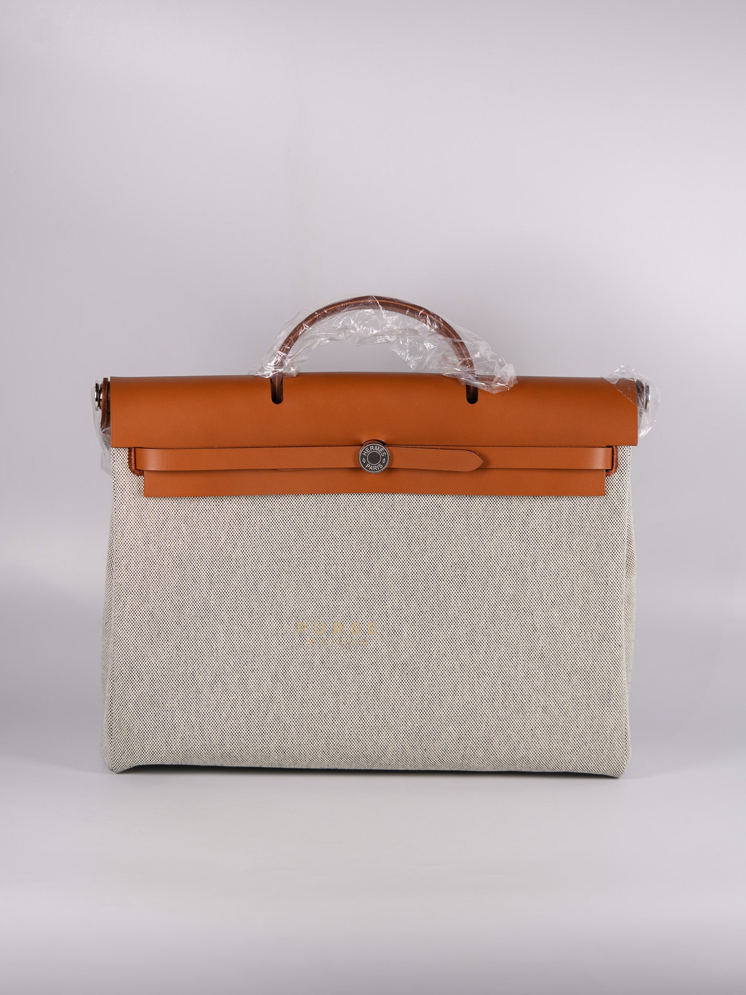 Herbag Zip 39 Beige Palladium Hardware Stamp W(2024) | Purse Maison Luxury Bags Shop