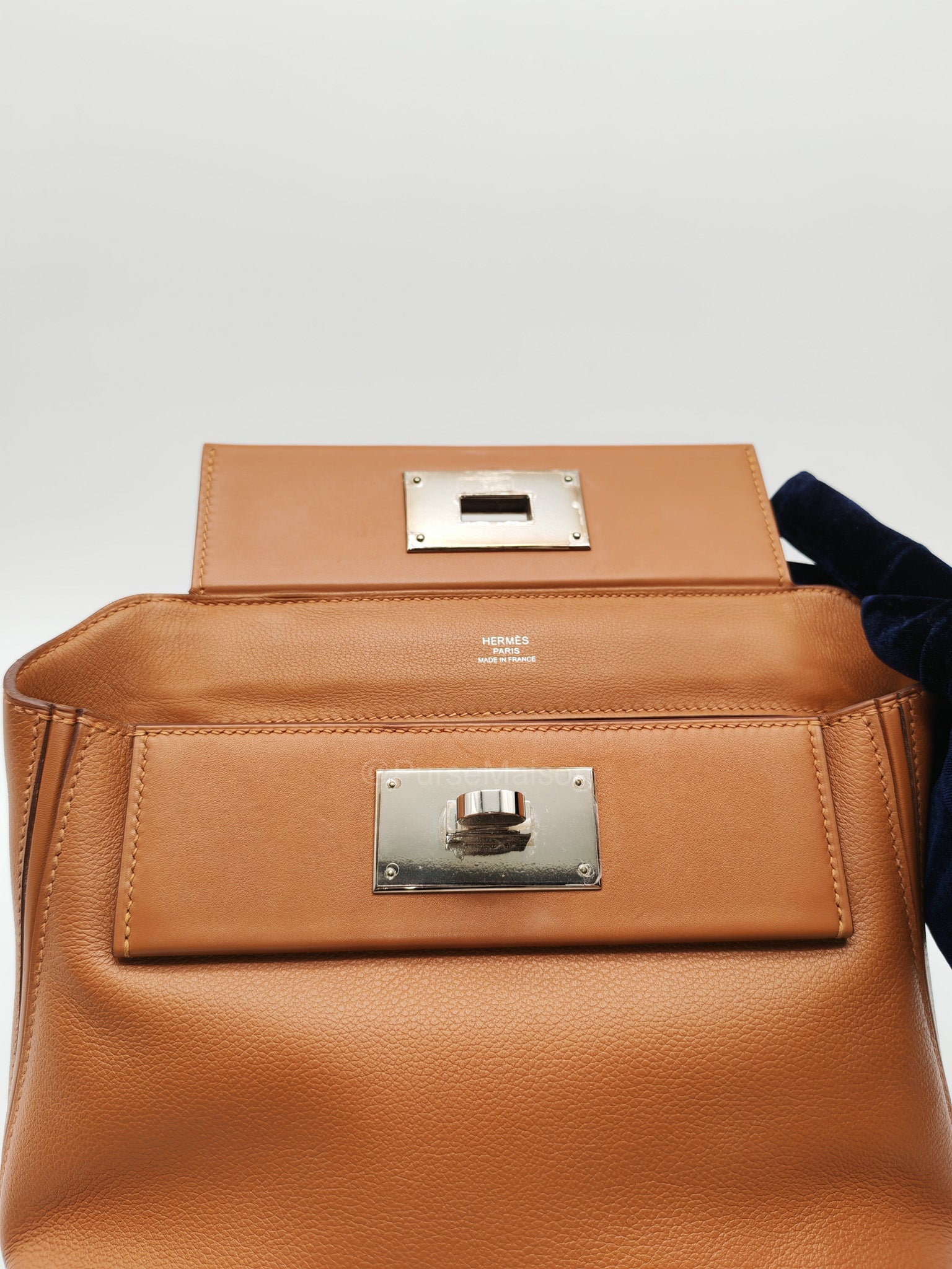 Hermes 24/24 Mini 21 in Gold Evercolor Leather Palladium Hardware Stamp U(2022) | Purse Maison Luxury Bags Shop