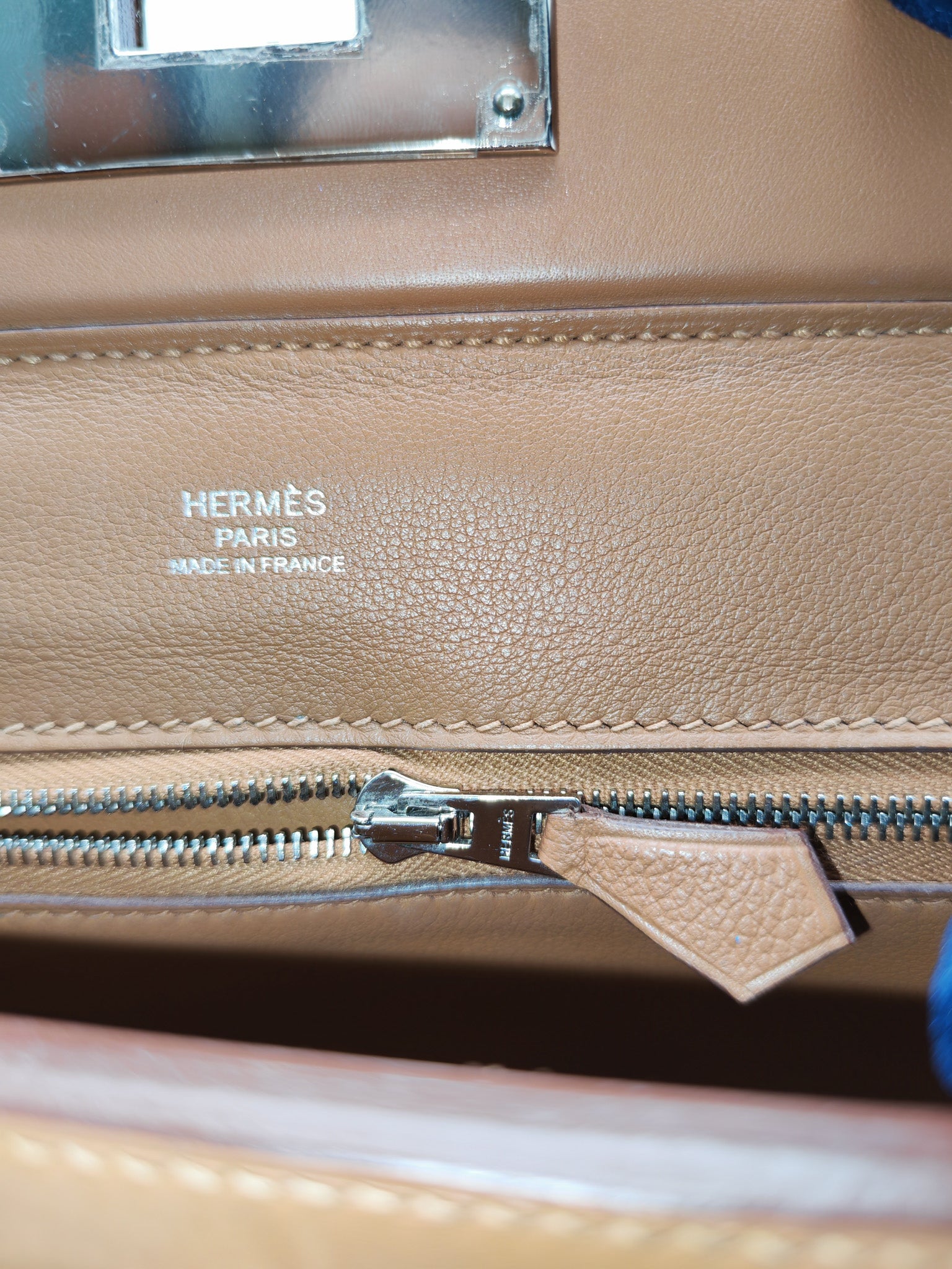 Hermes 24/24 Mini 21 in Gold Evercolor Leather Palladium Hardware Stamp U(2022) | Purse Maison Luxury Bags Shop