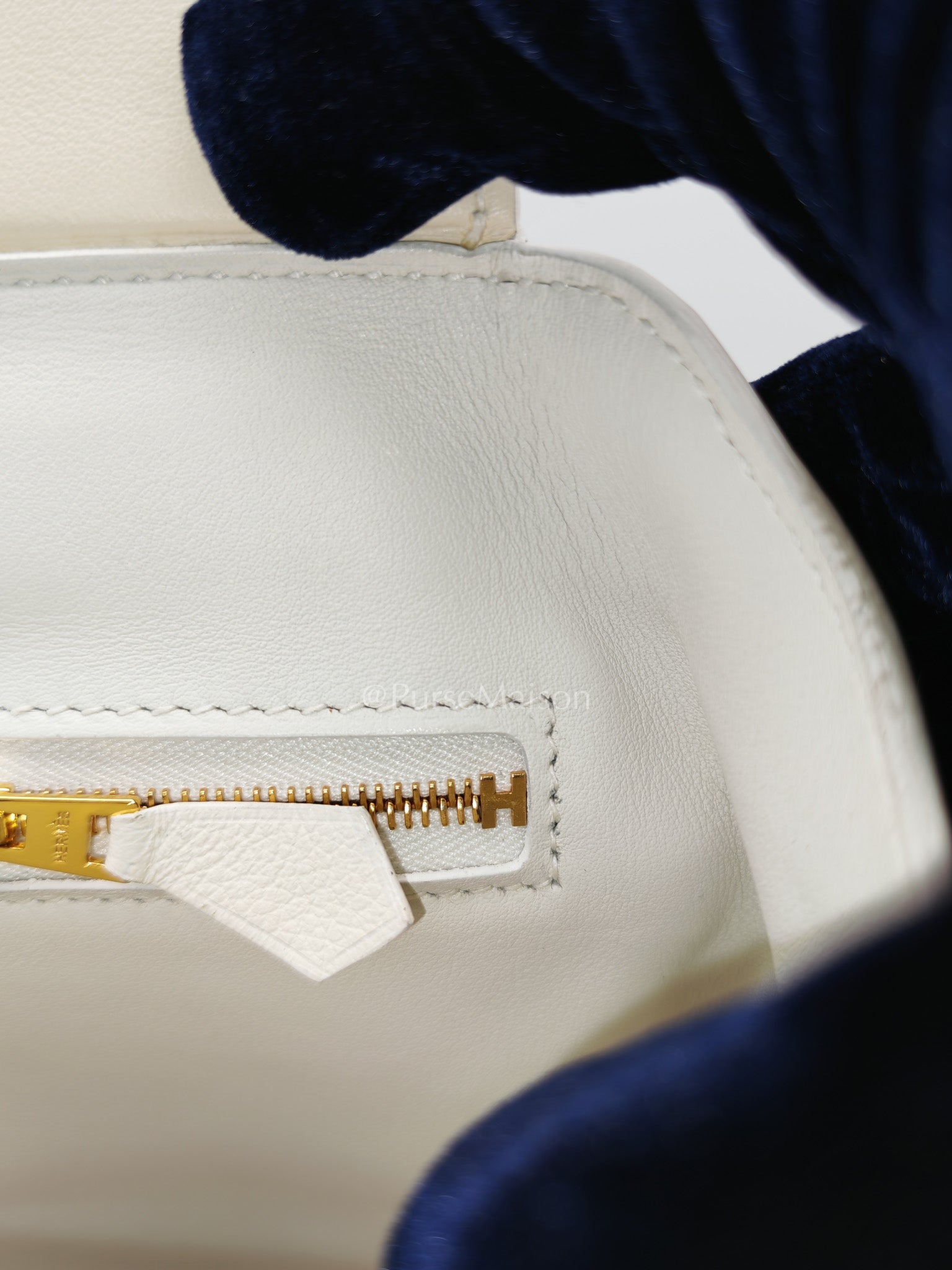 Hermes 24/24 Mini Veau Evercolor/Veau Swift Ay Blanc/Nata and Gold Hardware Stamp Z (2021) | Purse Maison Luxury Bags Shop
