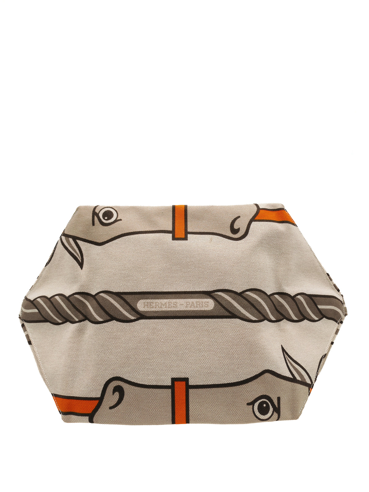 Hermès 31 Ecru Fauves Handbag Tote Bag in Light Beige Multicolor Toile H Canvas Stamp Square O (2011)) | Purse Maison Luxury Bags Shop