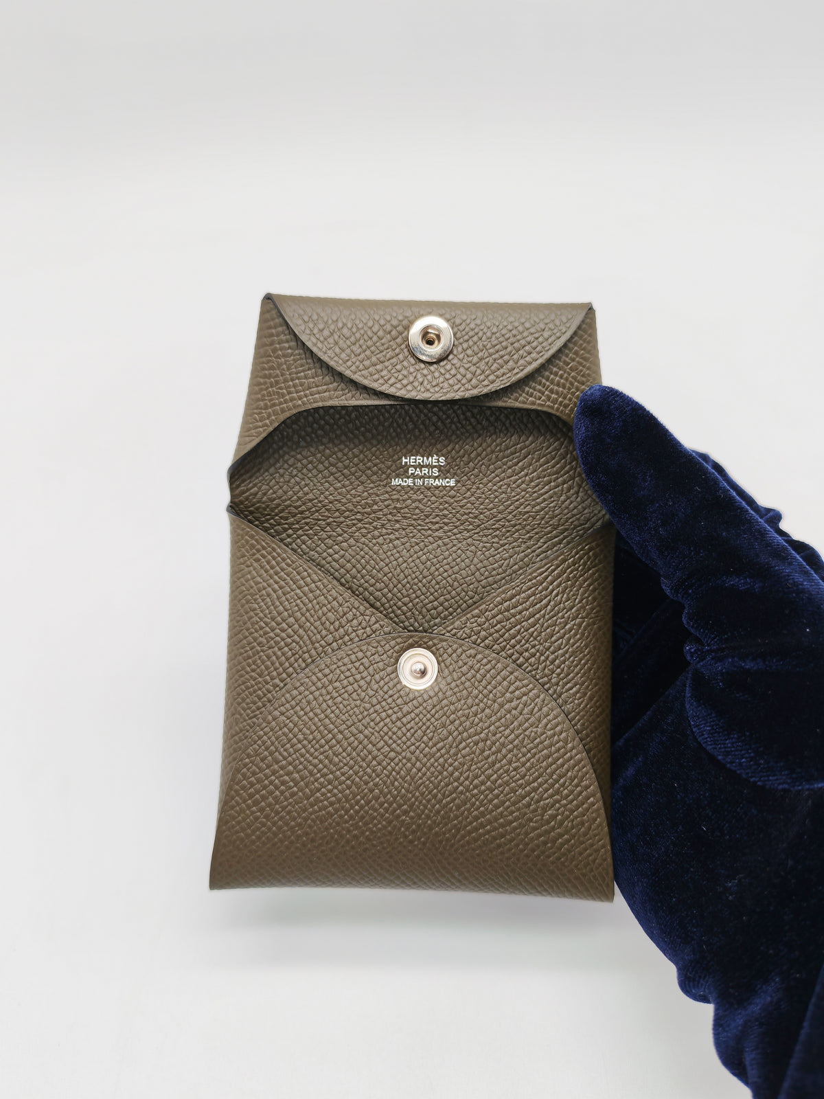 Hermes Bastia Coin Purse in Vert Loden Epsom Leather Palladium Hardware Stamp G (2026) | Purse Maison Luxury Bags Shop