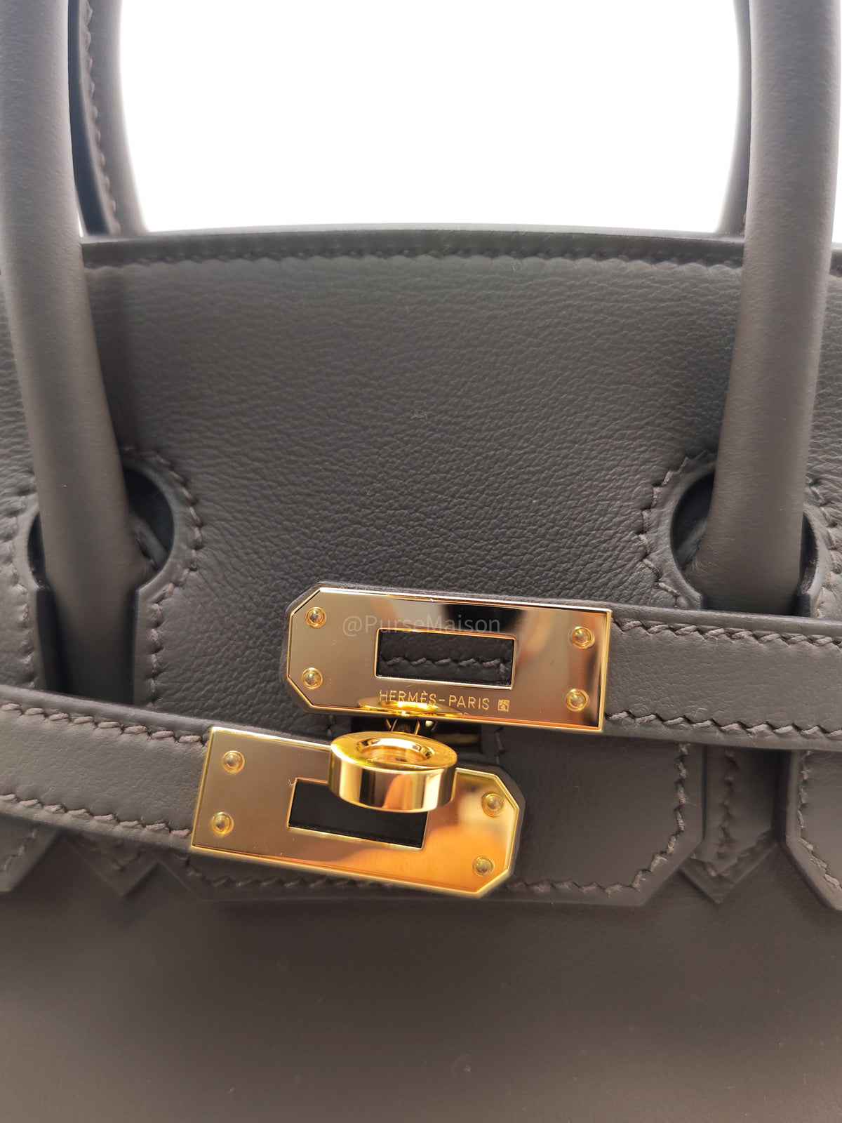 Hermes Birkin 25 in Etain Swift Leather and Gold Hardware Stamp K (2025) | Purse Maison Luxury Bags Shop
