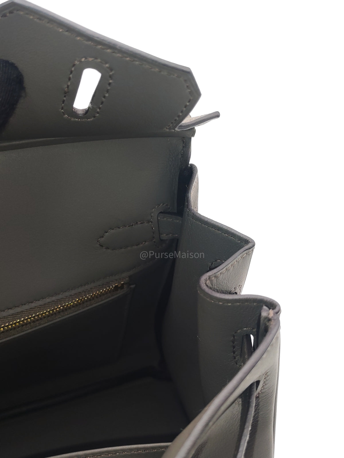 Hermes Birkin 25 in Etain Swift Leather and Gold Hardware Stamp K (2025) | Purse Maison Luxury Bags Shop