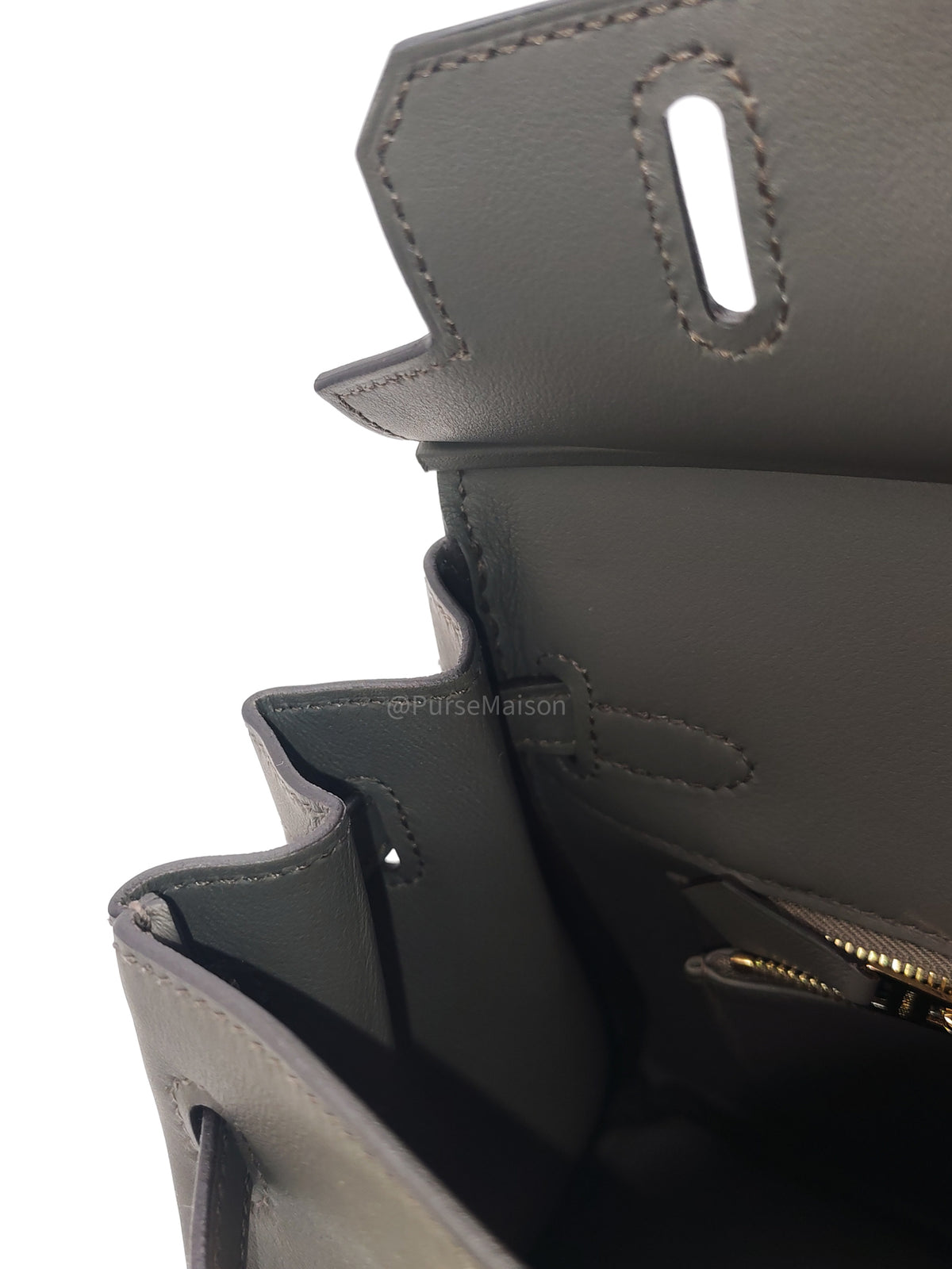 Hermes Birkin 25 in Etain Swift Leather and Gold Hardware Stamp K (2025) | Purse Maison Luxury Bags Shop