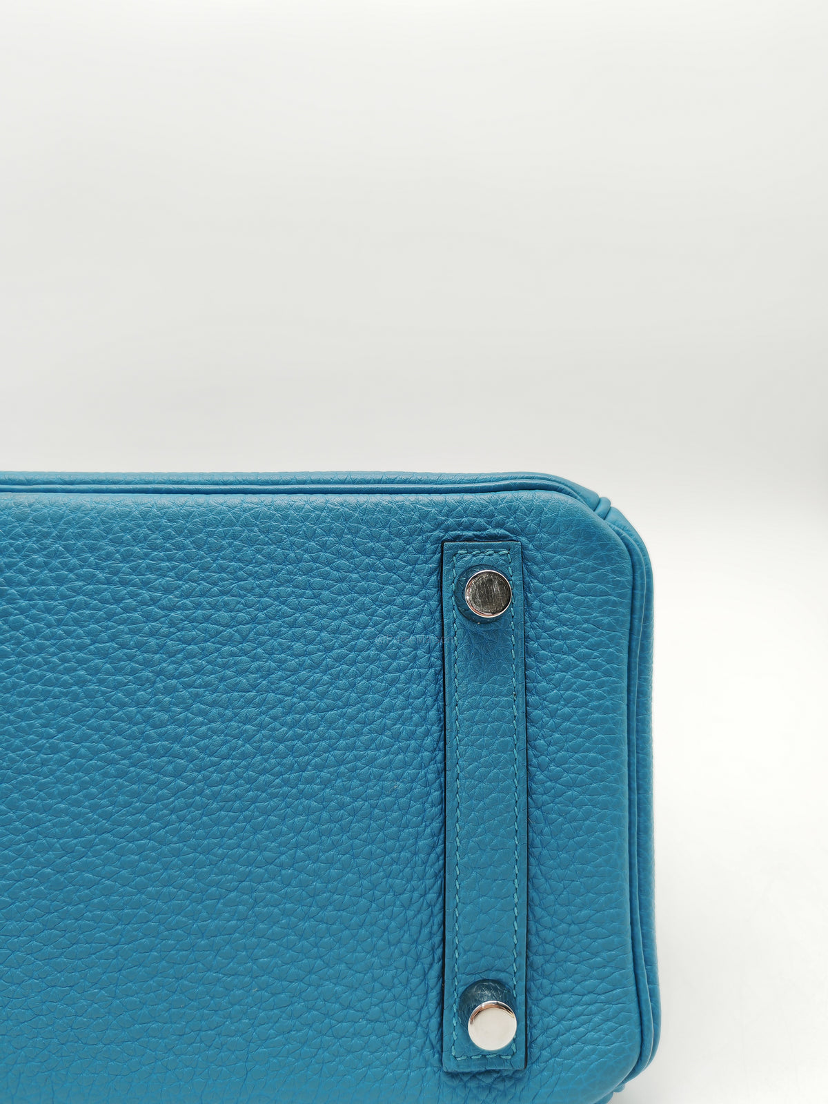 Hermes Birkin 25 in Turquoise Blue Togo Leather Palladium Hardware Stamp C(2018) | Purse Maison Luxury Bags Shop