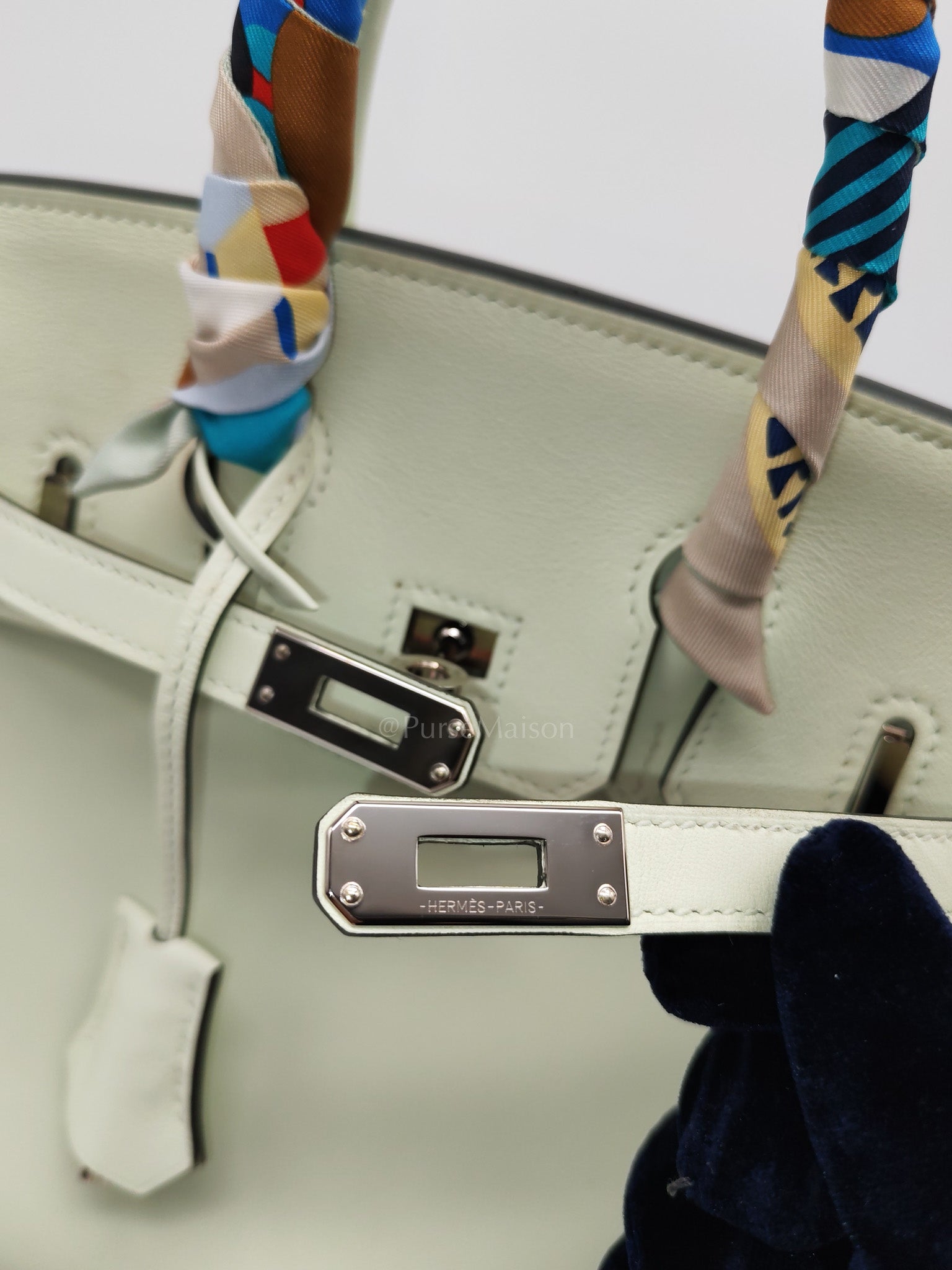 Hermes Birkin 25 in Vert Fizz Swift Leather Palladium Hardware Stamp U(2022) | Purse Maison Luxury Bags Shop