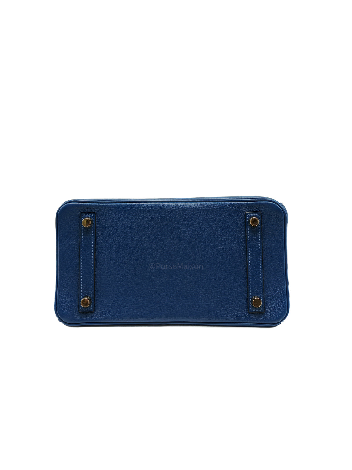 Hermes Birkin 25 Retourne in Bleu Saphire Taurillon Navillo Leather Gold Hardware Stamp D(2019) | Purse Maison Luxury Bags Shop