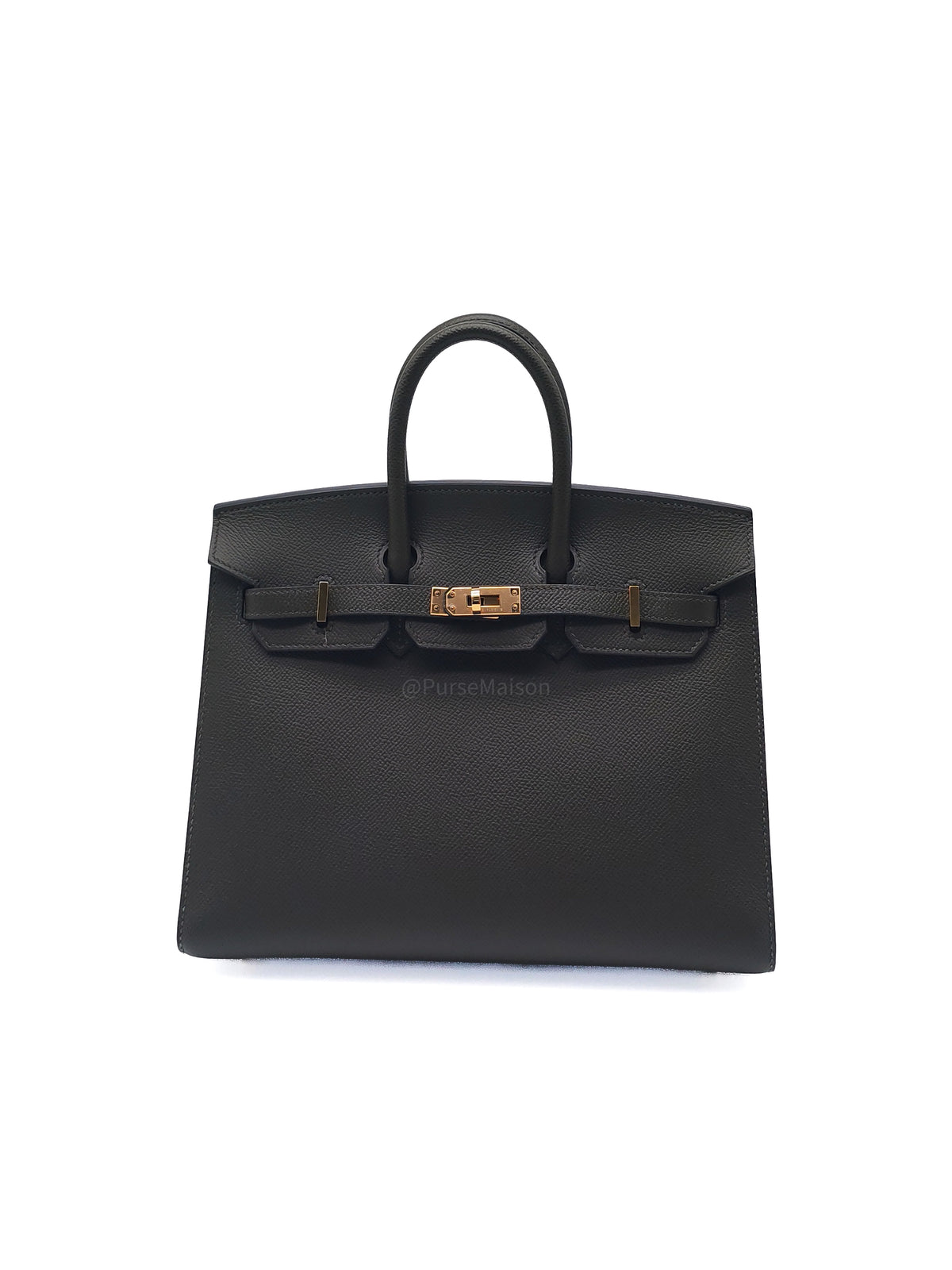 Hermes Birkin 25 Sellier in Vert De Gris Epsom Leather Gold Hardware Stamp Z(2021) | Purse Maison Luxury Bags Shop