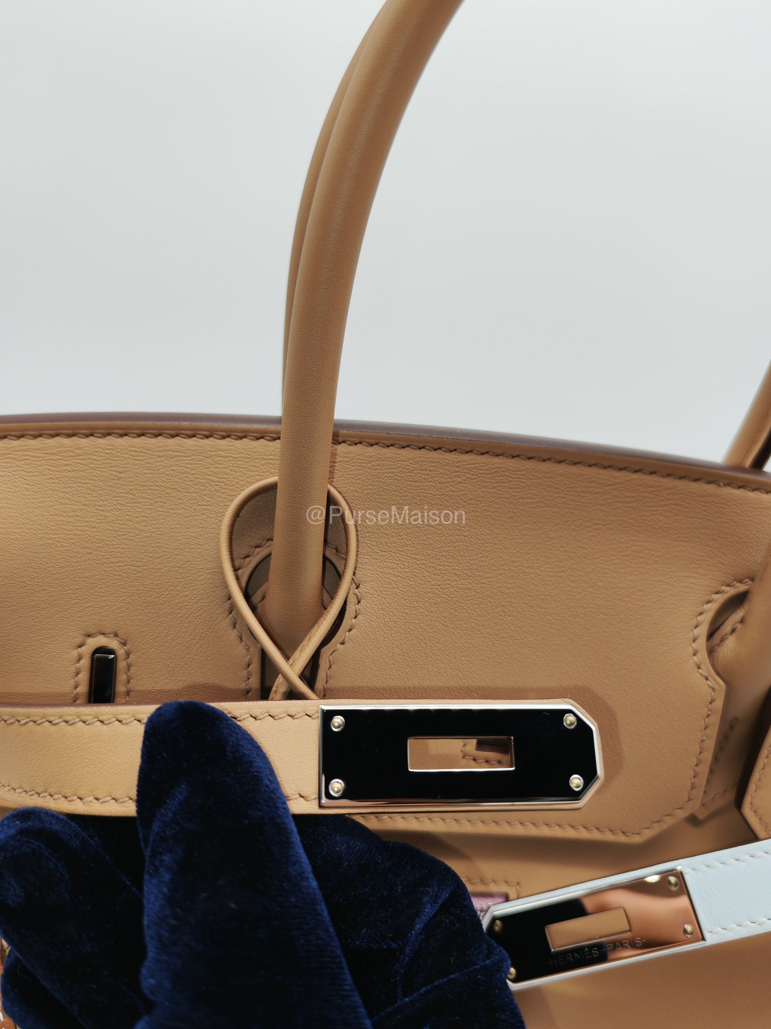 Hermès Birkin 30 Colormatic Chai/Lime/Blue Brume/Cassis Swift Leather Palladium Hardware Stamp U(2022) | Purse Maison Luxury Bags Shop