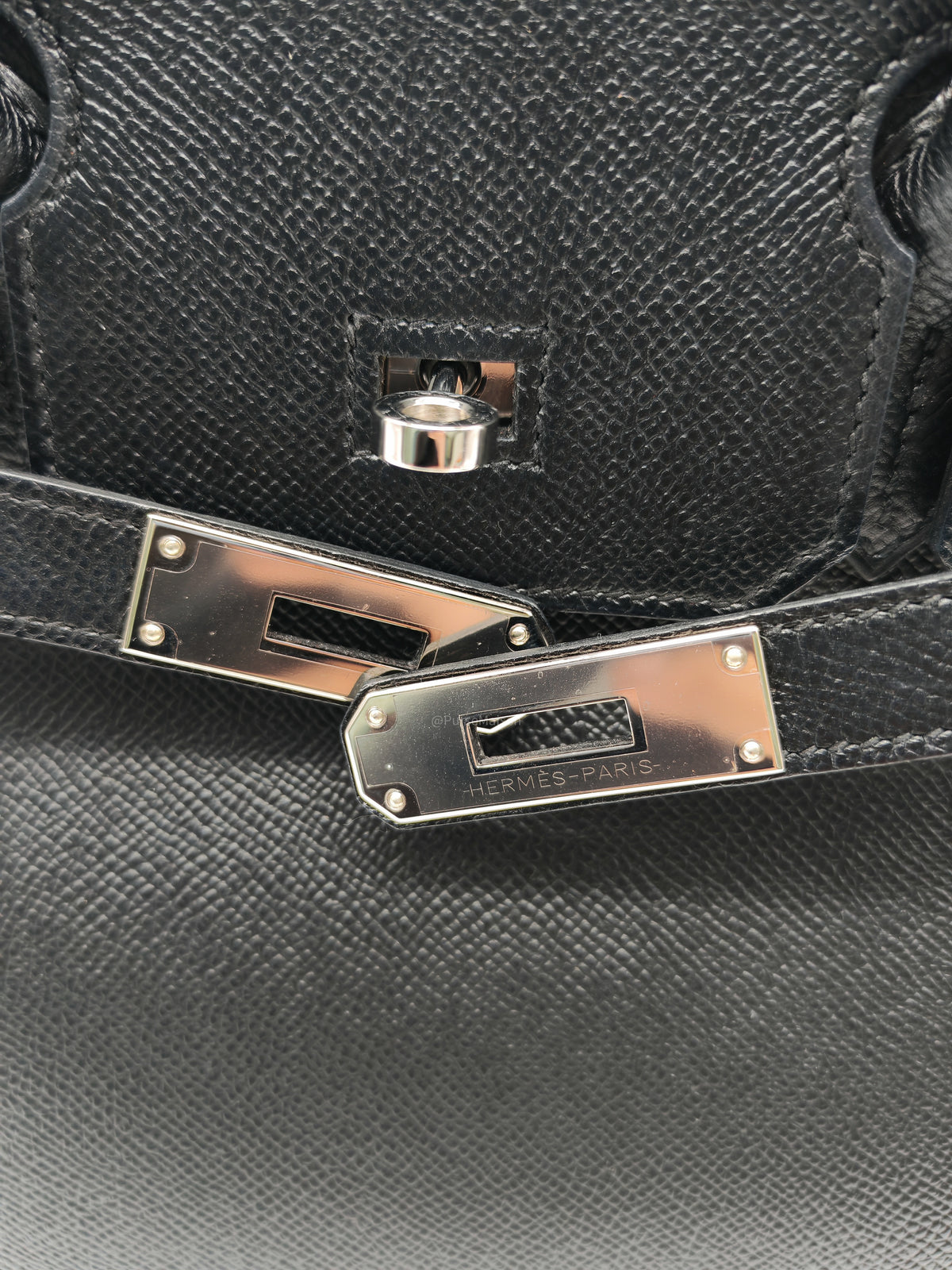 Hermes Birkin 30 in Black Epsom Leather and Palladium Hardware Stamp C (2018) | Purse Maison Luxury Bags Shop