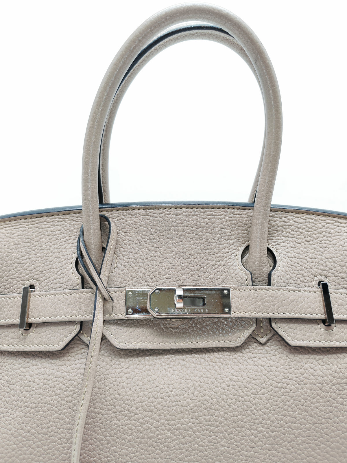 Hermes Birkin 30 in Gris Asphalte Clemence Leather Palladium Hardware Stamp Square O (2011) | Purse Maison Luxury Bags Shop