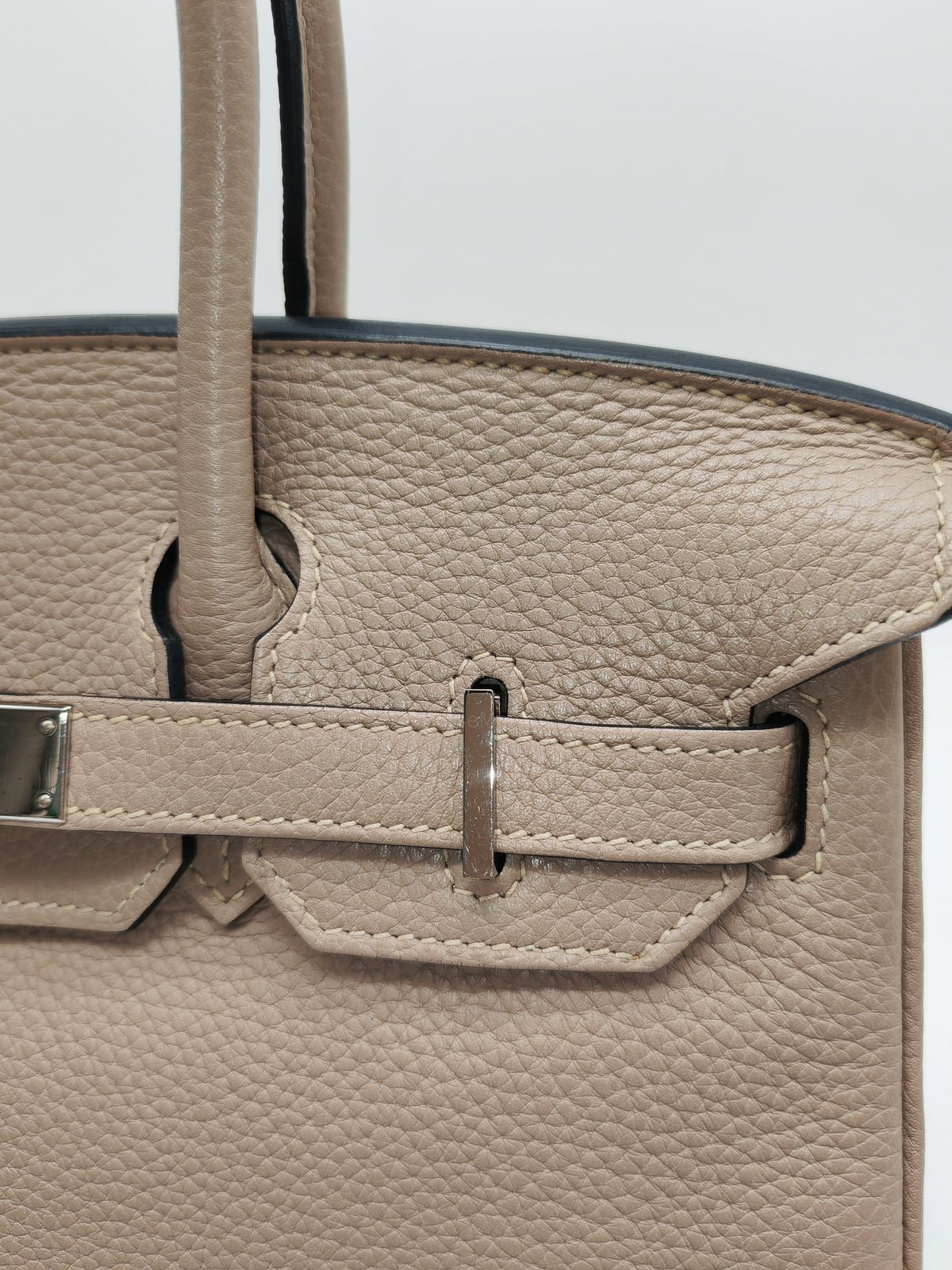 Hermes Birkin 30 in Gris Asphalte Clemence Leather Palladium Hardware Stamp Square O (2011) | Purse Maison Luxury Bags Shop
