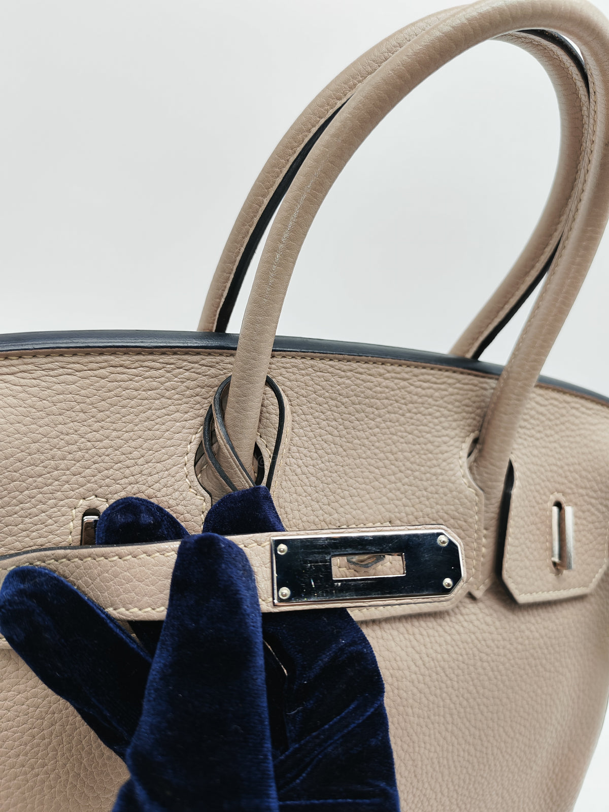 Hermes Birkin 30 in Gris Asphalte Clemence Leather Palladium Hardware Stamp Square O (2011) | Purse Maison Luxury Bags Shop
