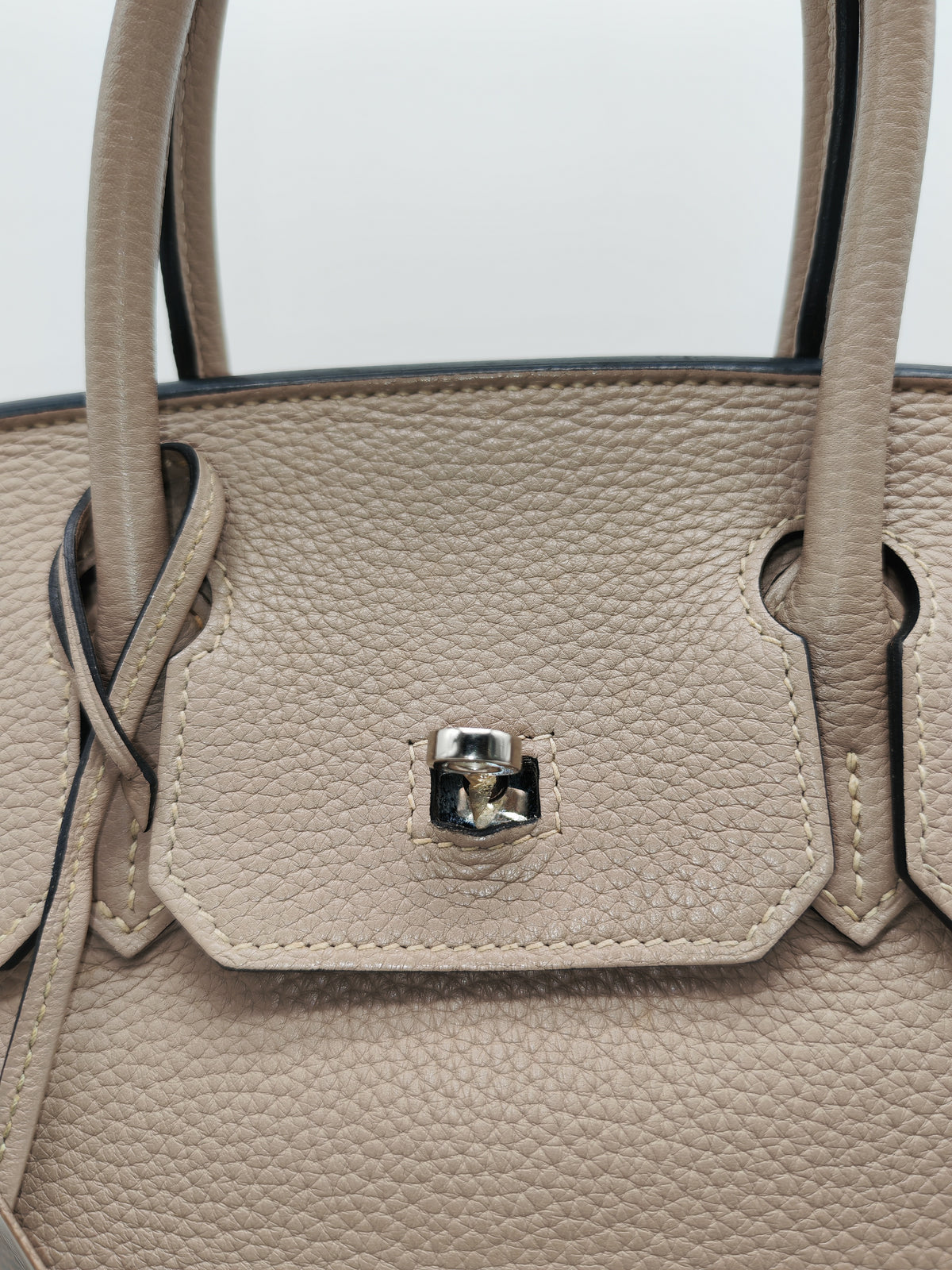 Hermes Birkin 30 in Gris Asphalte Clemence Leather Palladium Hardware Stamp Square O (2011) | Purse Maison Luxury Bags Shop