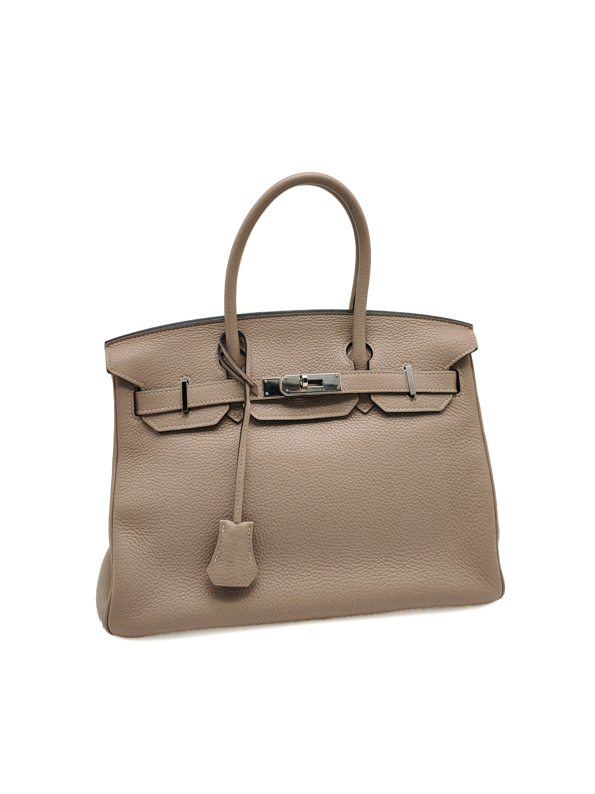 Hermes Birkin 30 in Gris Asphalte Clemence Leather Palladium Hardware Stamp Square O (2011) | Purse Maison Luxury Bags Shop